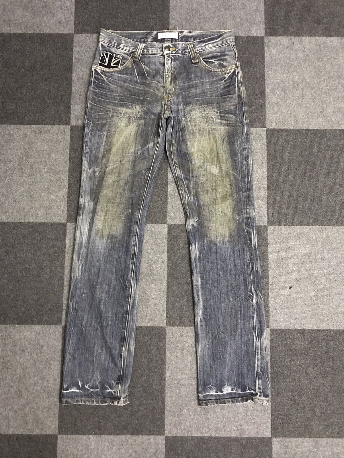 Japanese Brand × Seditionaries D124 DAILY NEWS Dirty Style Thunder Fades Jeans Size US 32 / EU 48 - 1 Thumbnail
