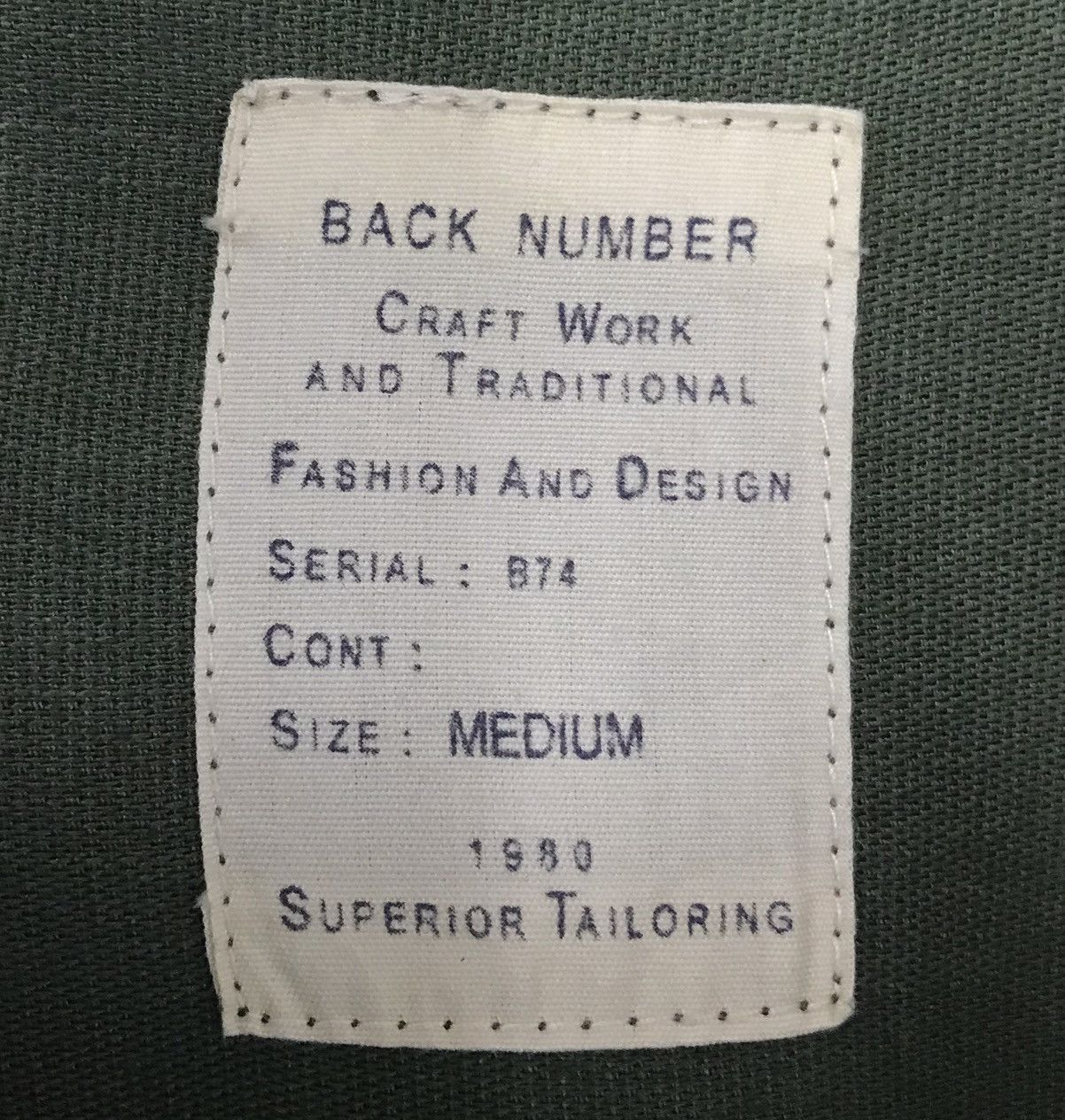 Japanese Brand BACK NUMBER CRAFT WORKS AND TRADITIONAL JACKET Size US M / EU 48-50 / 2 - 13 Thumbnail