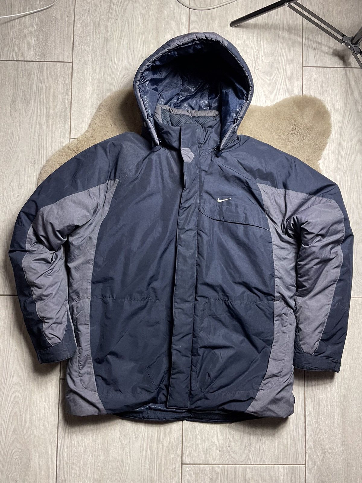 00s nike nylon piste jacket y2k-