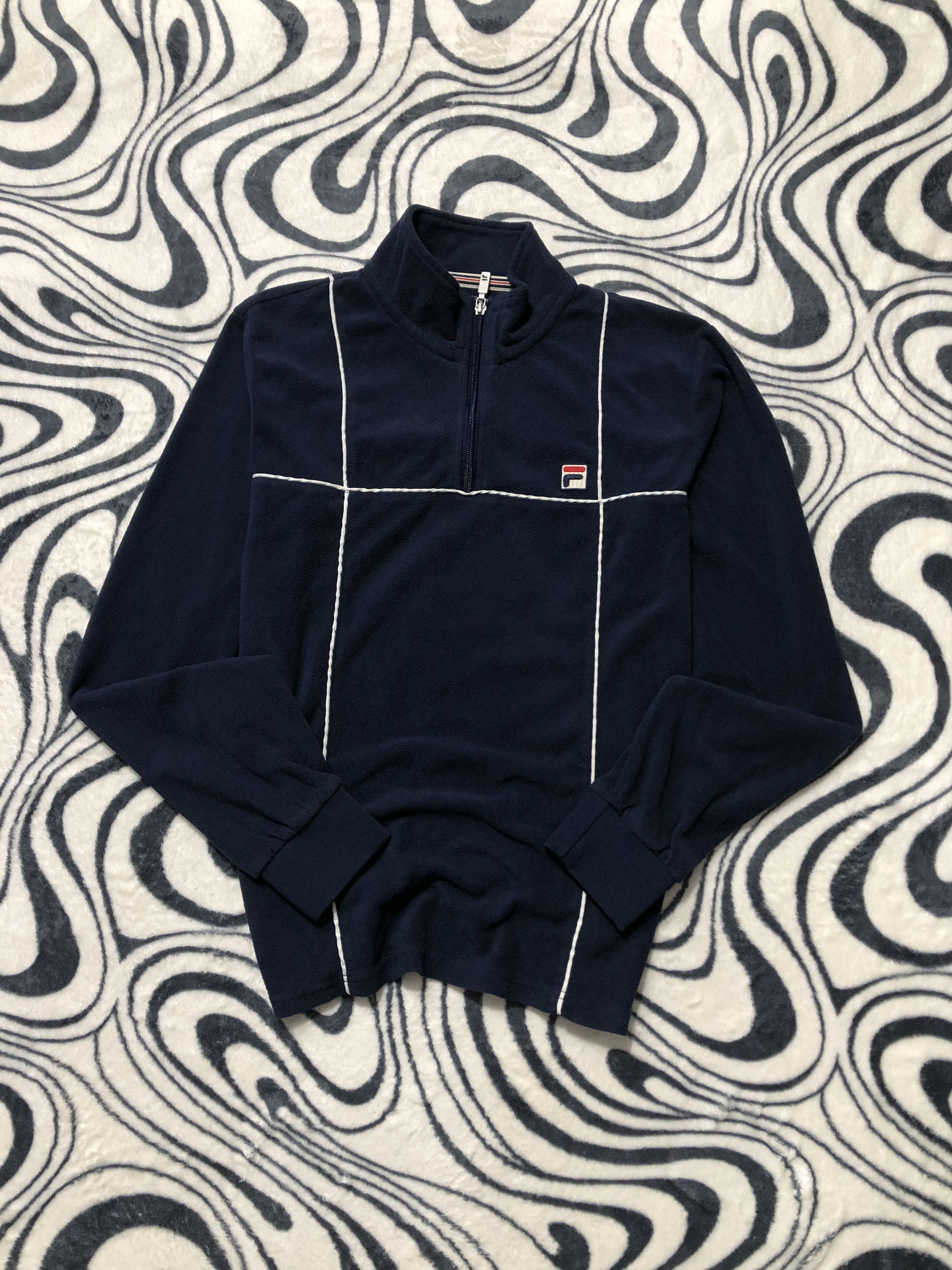 Fila Fila Vintage Fleece Jacket White Line Size US M / EU 48-50 / 2 - 1 Thumbnail