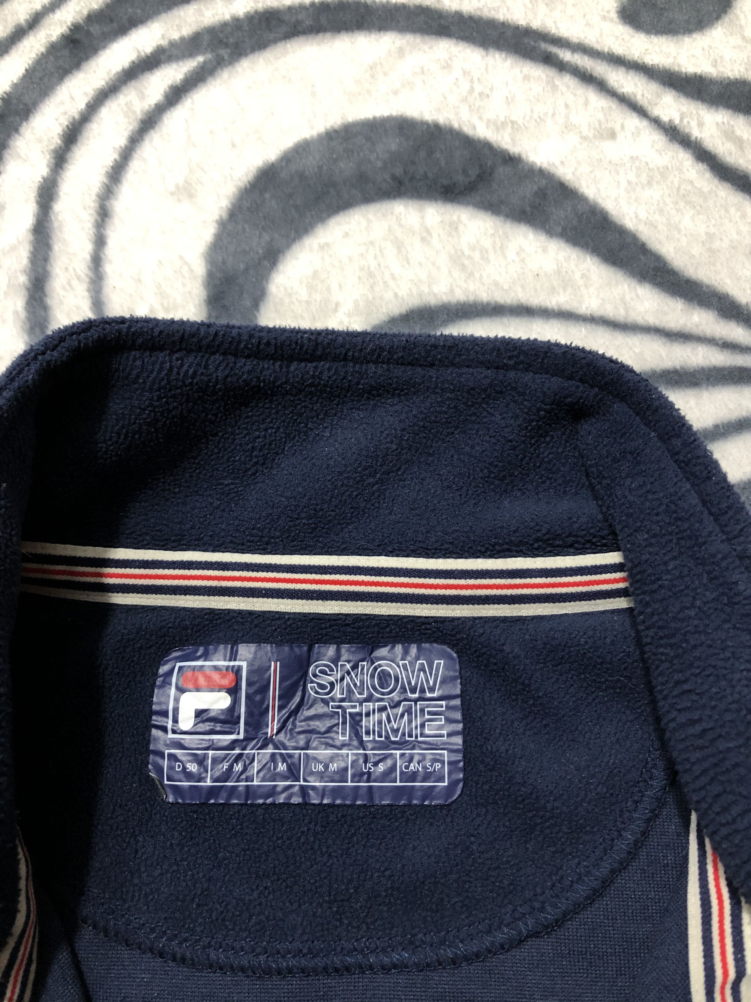 Fila Fila Vintage Fleece Jacket White Line Size US M / EU 48-50 / 2 - 4 Thumbnail