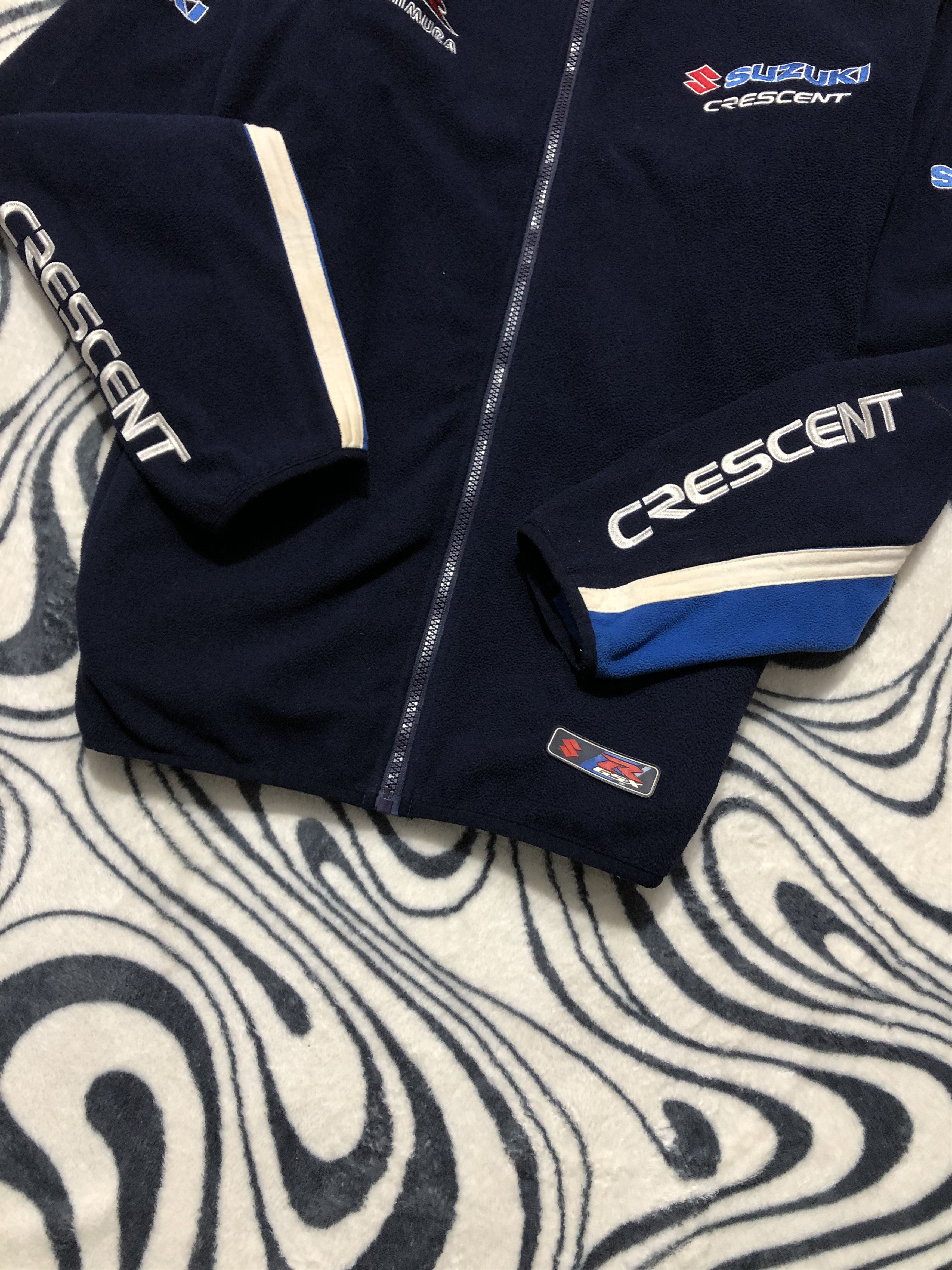 Vintage Suzuki Vintage Racing Fleece Jacket Size US XL / EU 56 / 4 - 4 Thumbnail