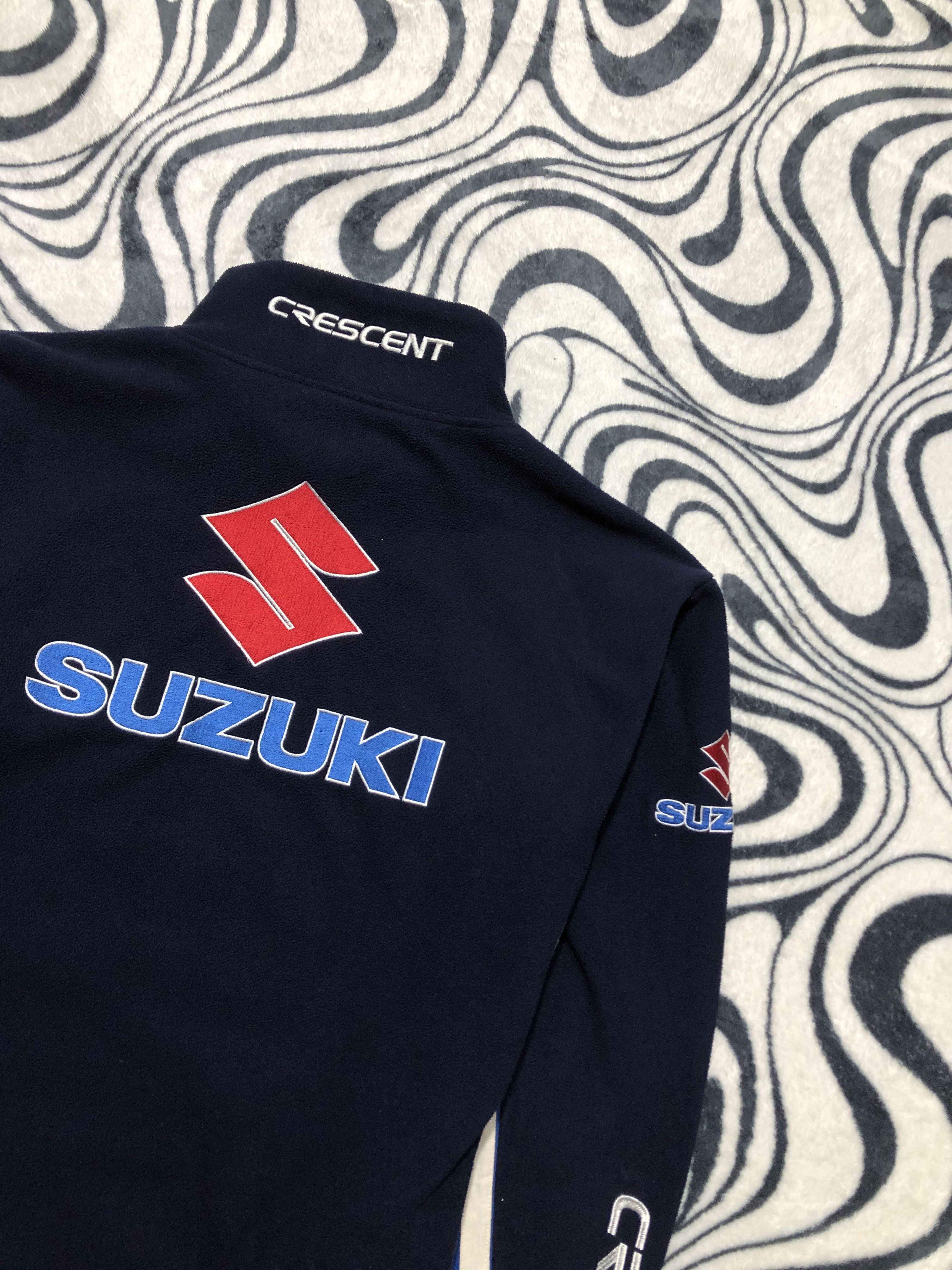 Vintage Suzuki Vintage Racing Fleece Jacket Size US XL / EU 56 / 4 - 2 Thumbnail