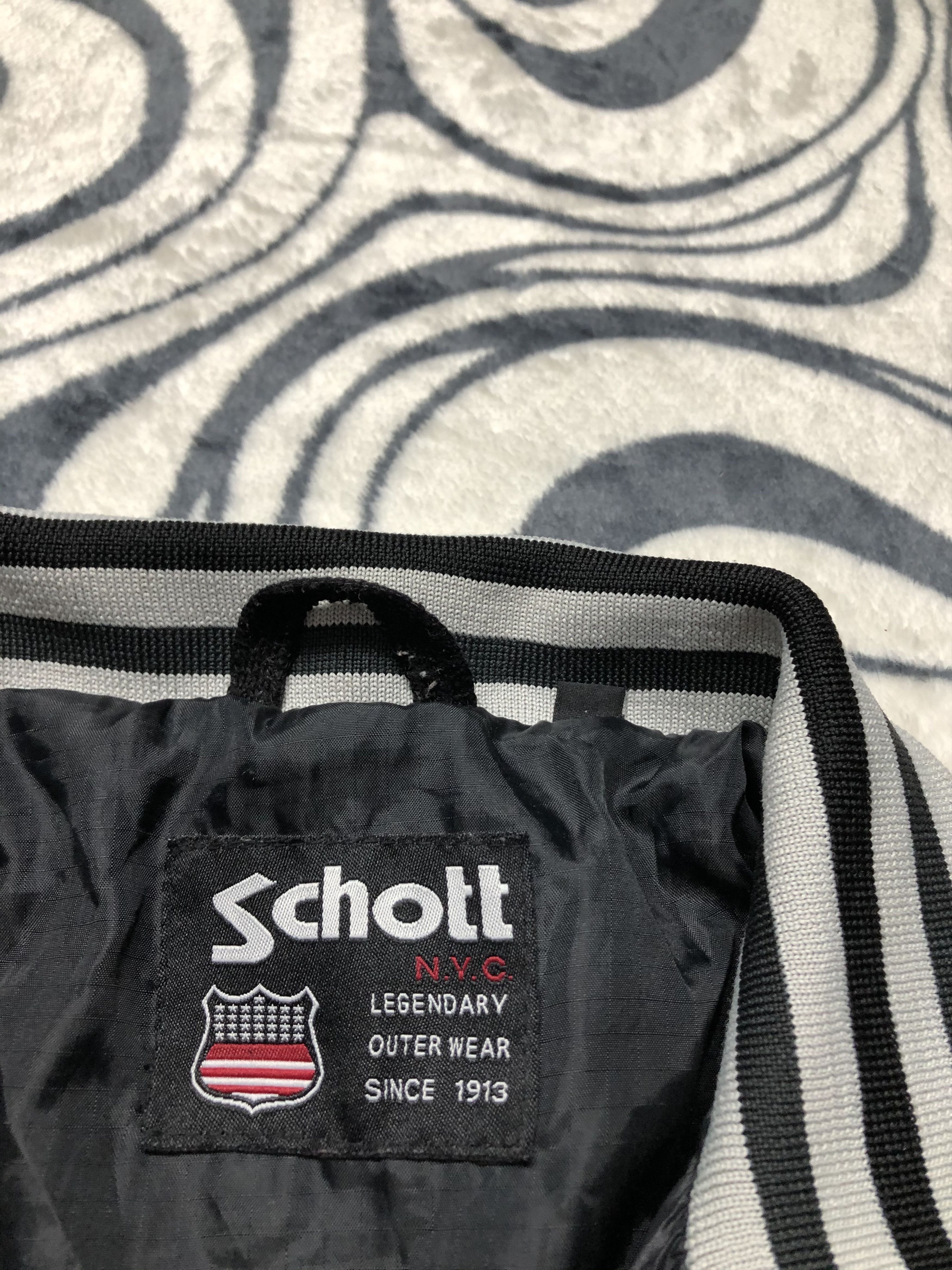 Schott Schott Vintage Mens Track Top Jacket Size US L / EU 52-54 / 3 - 6 Thumbnail