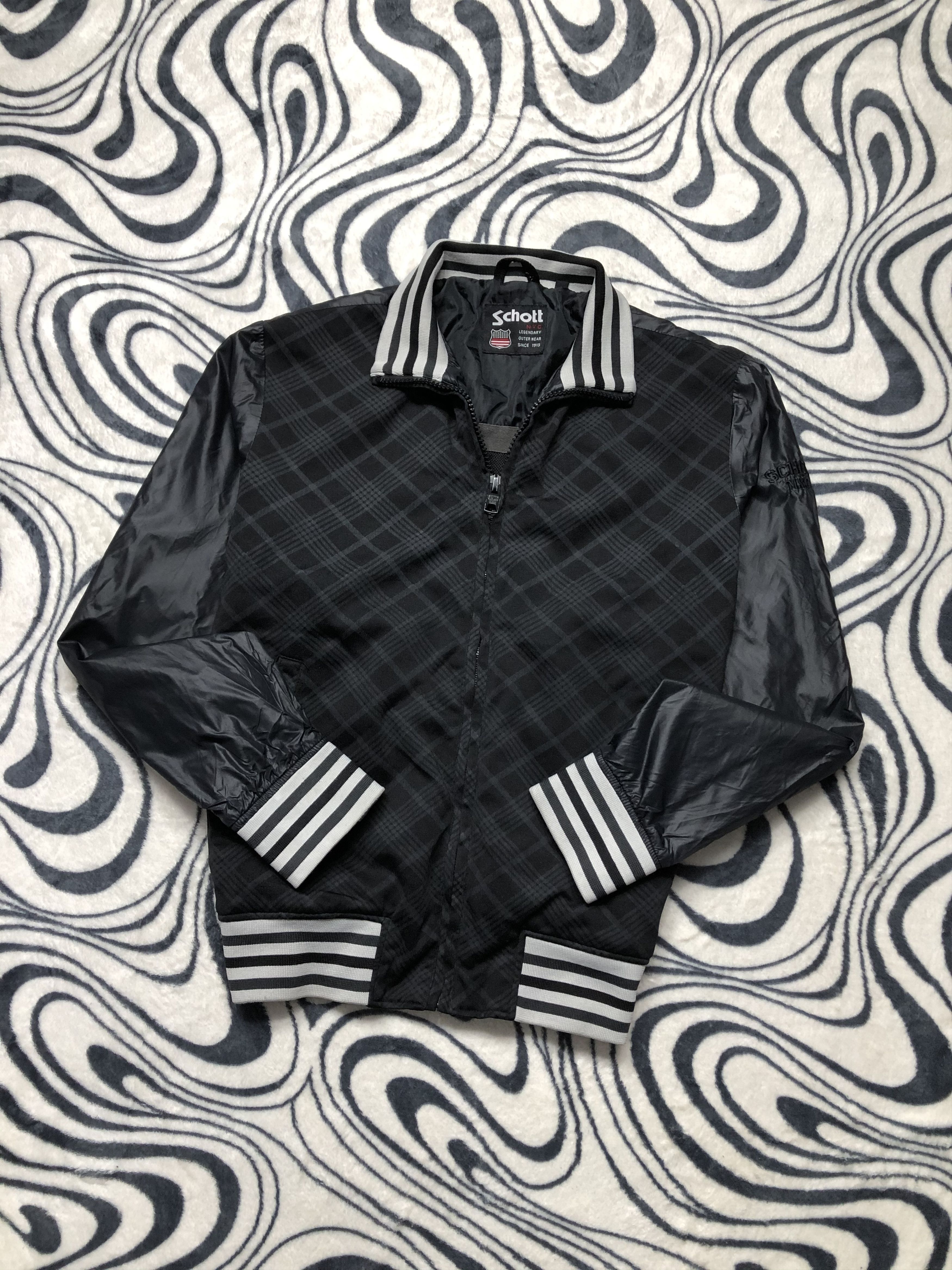 Schott Schott Vintage Mens Track Top Jacket Size US L / EU 52-54 / 3 - 1 Thumbnail