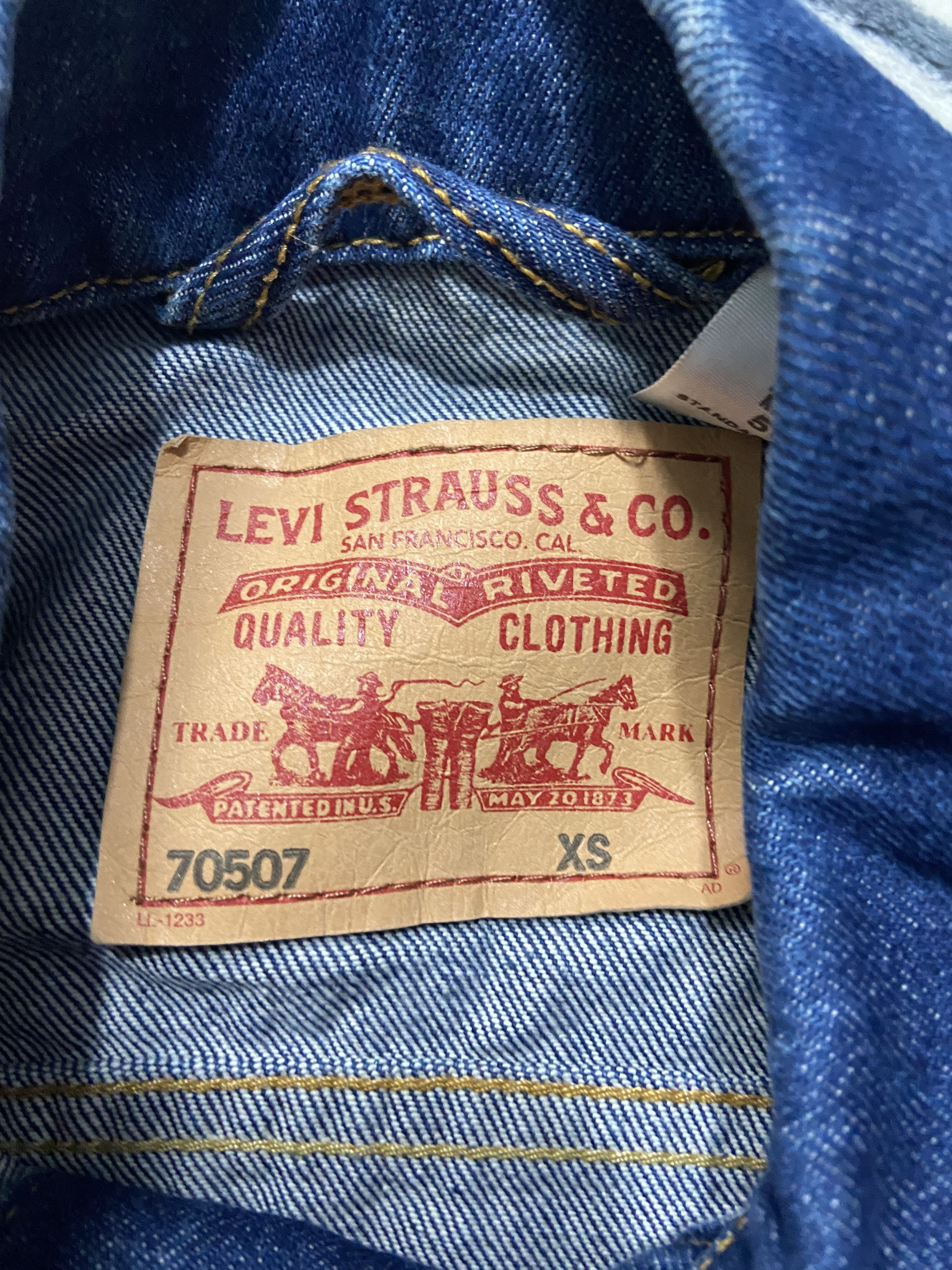 Levi's Levis Vintage Mens Denim Jacket Jeans Size US XS / EU 42 / 0 - 4 Thumbnail