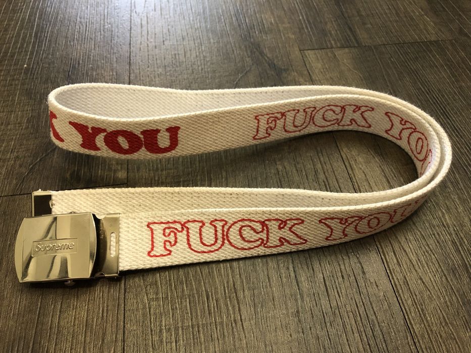 Supreme Hysteric Glamour Fuck You Belt L/XL | Grailed