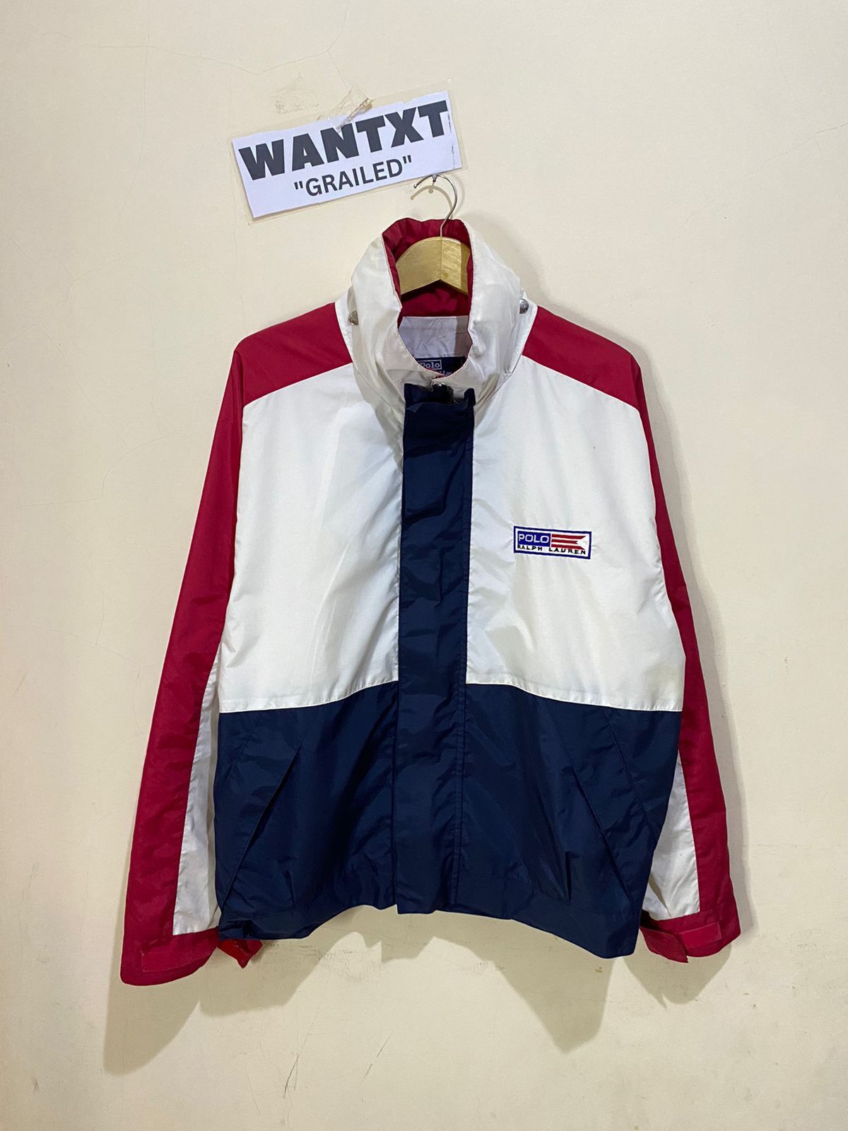 VINTAGE 90s OG POLO RALPH LAUREN 3TONE JACKET USA