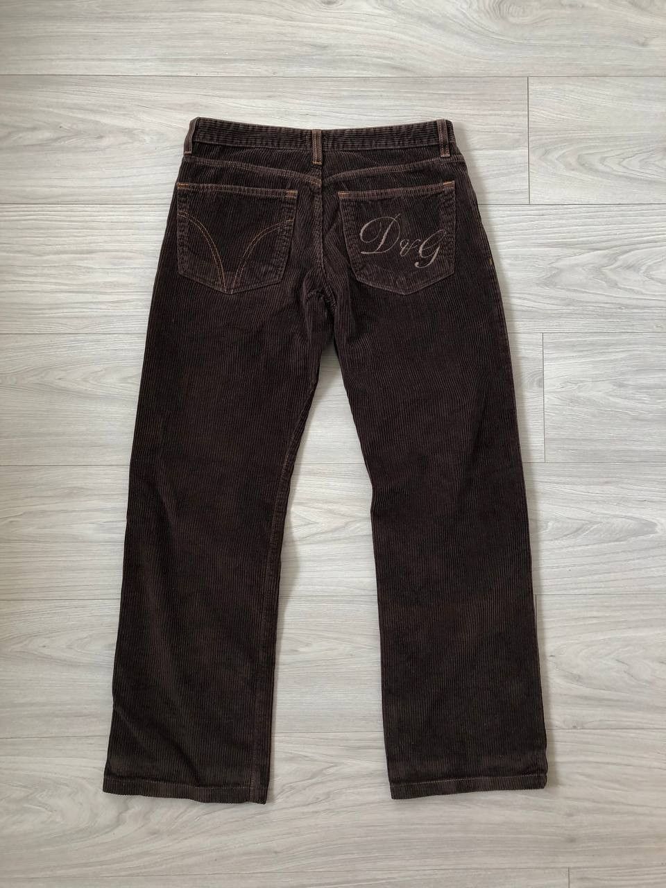 image of Dolce Gabbana x Velvet Dolce & Gabbana Vintage Velvet Pants in Brown, Men's (Size 33)
