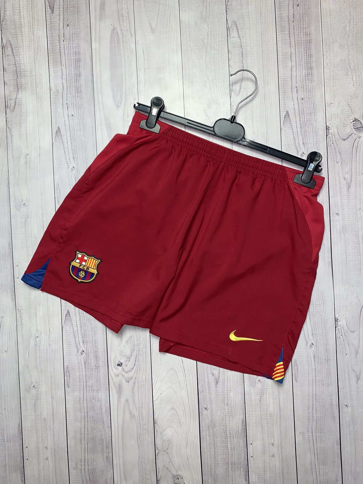 Vintage Vintage Nike Barcelona soccer shorts size Xs/S Size US 29 - 1 Thumbnail