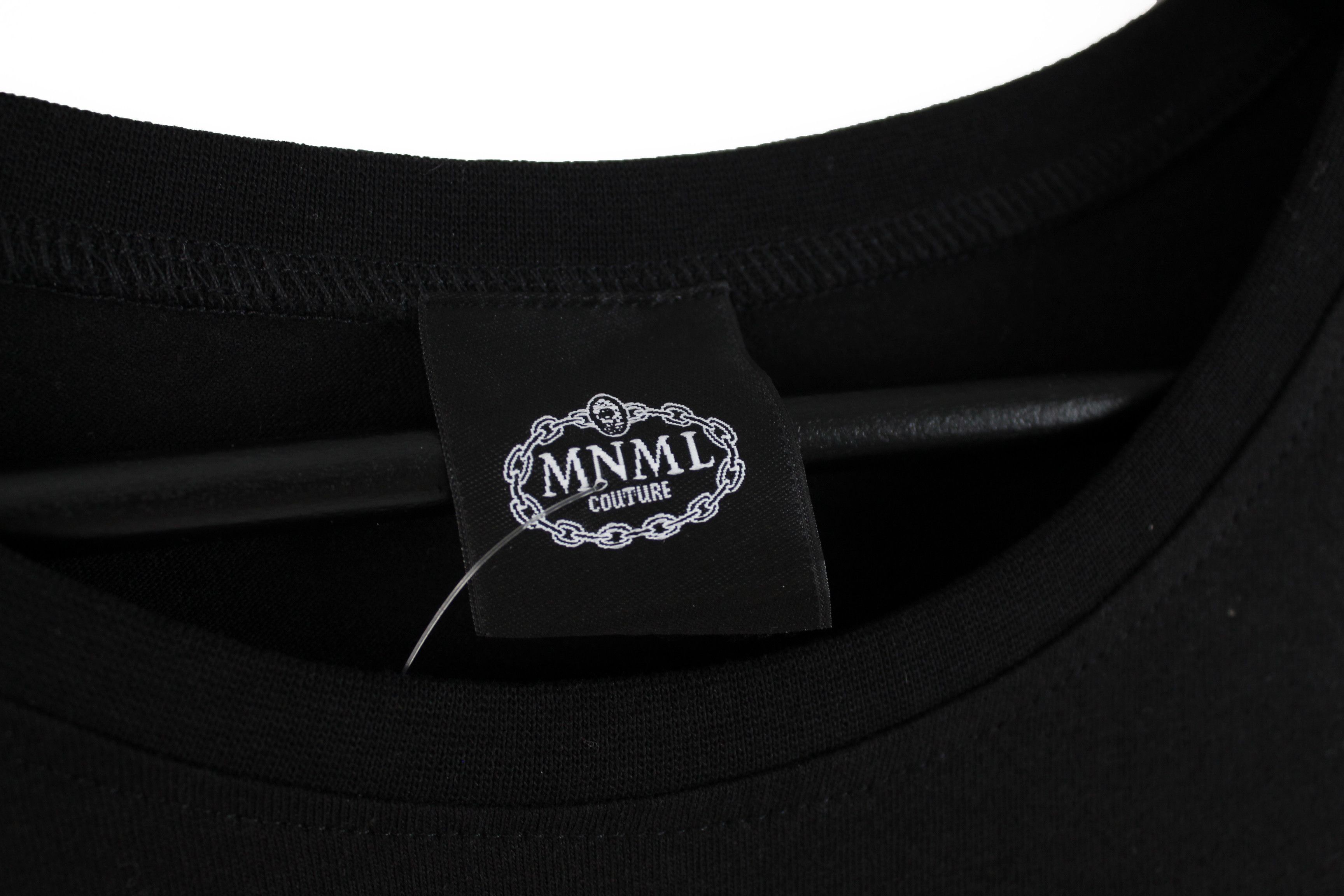 Other MNML MINIMAL Couture gold chain t-shirt tshirt black DS Size L / US 10 / IT 46 - 3 Thumbnail