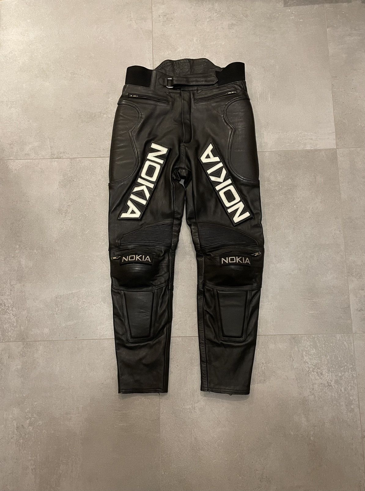Vintage Vintage Y2K Nokia Leather Moto Racing Pants Size US 32 / EU 48 - 1 Thumbnail
