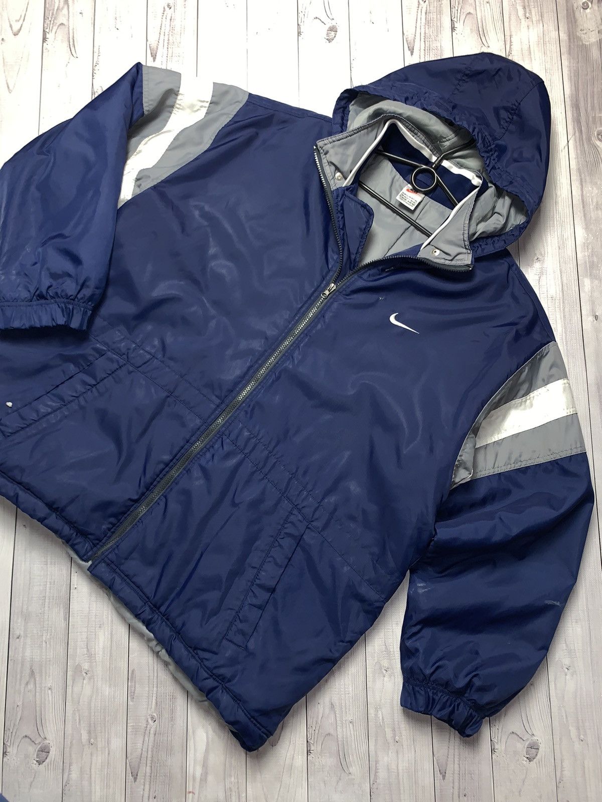 Vintage Vintage Nike jacket parka big logo size XL Size US XL / EU 56 / 4 - 3 Thumbnail