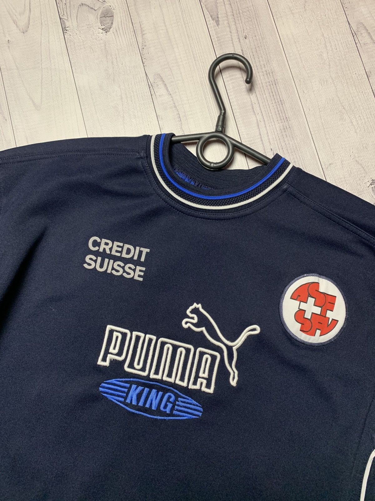 Puma × Vintage Vintage Switzerland Soccer sweatshirt puma king big logo L Size US L / EU 52-54 / 3 - 4 Thumbnail