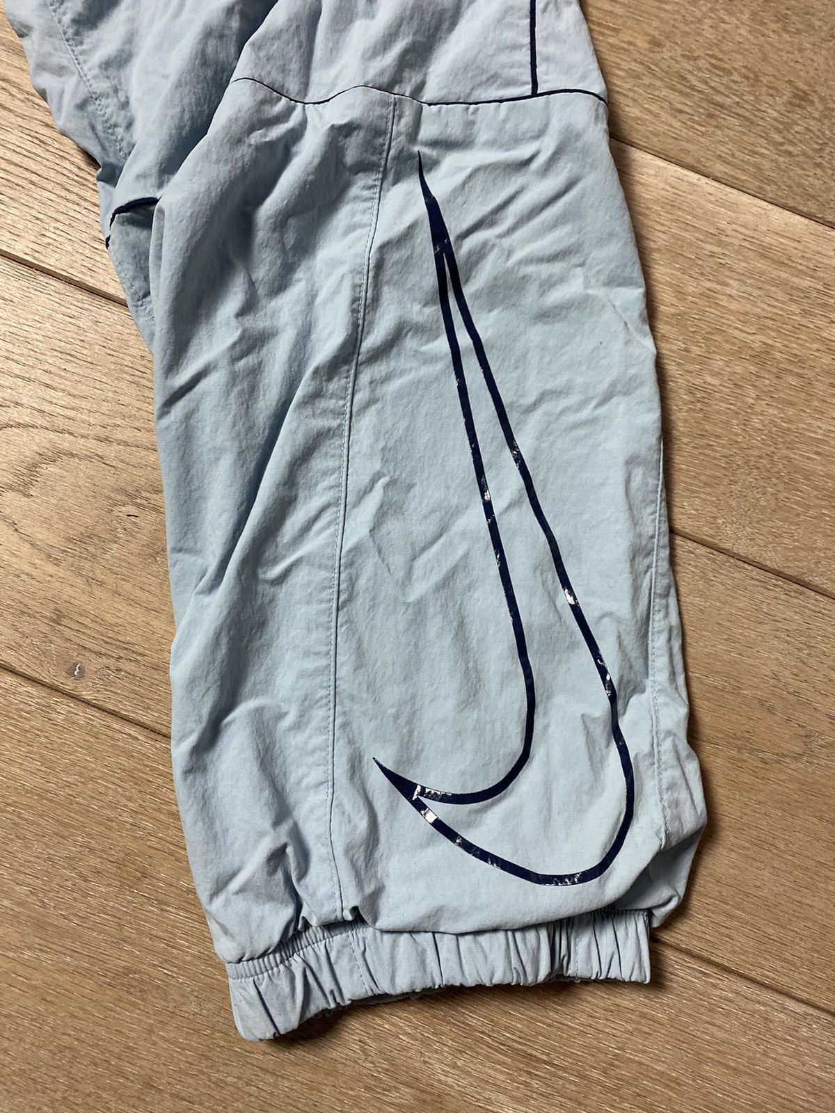 Nike × Vintage Nike SB vintage baby blue track pants big swoosh Size US 30 / EU 46 - 4 Thumbnail