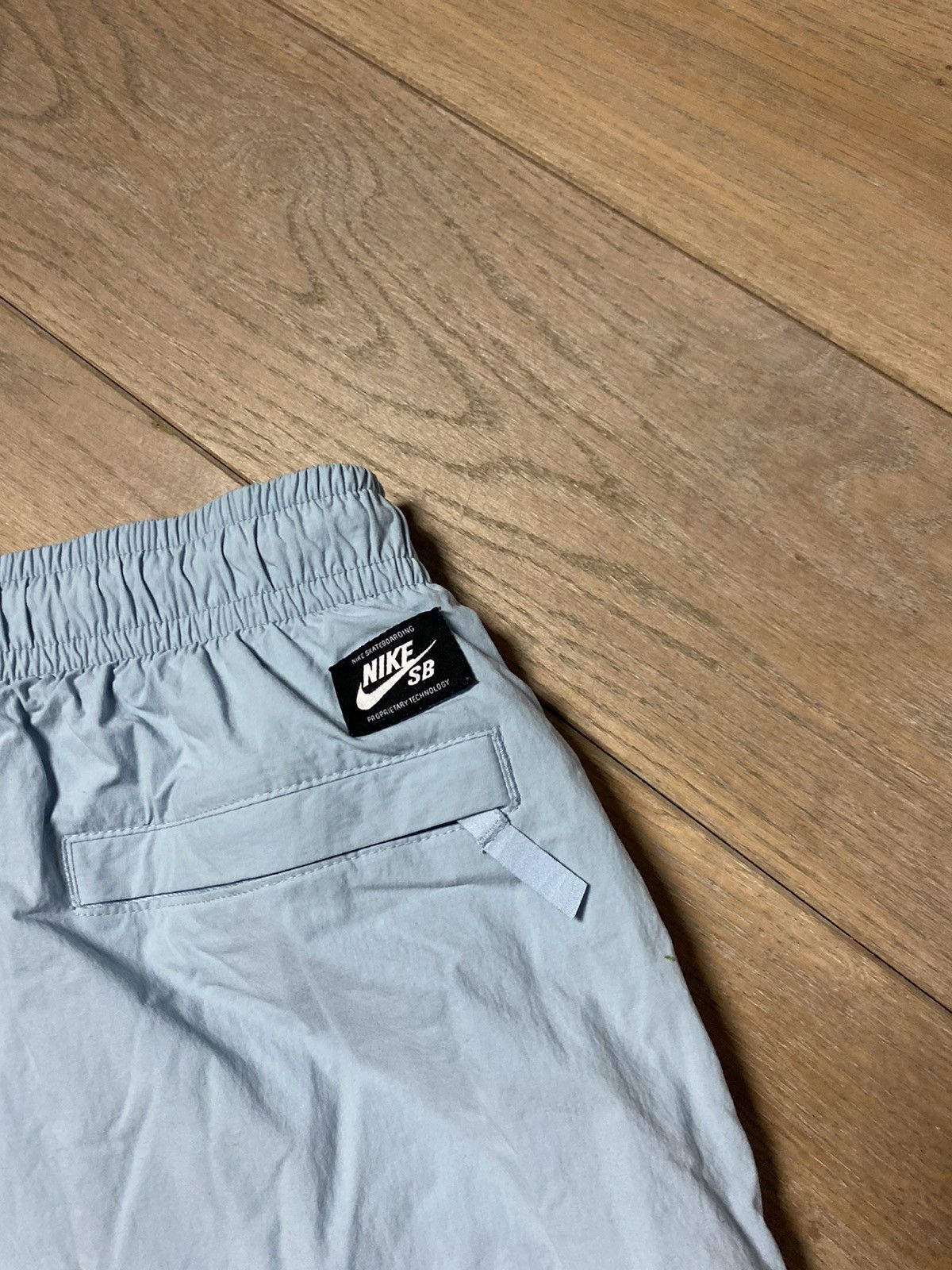 Nike × Vintage Nike SB vintage baby blue track pants big swoosh Size US 30 / EU 46 - 7 Thumbnail