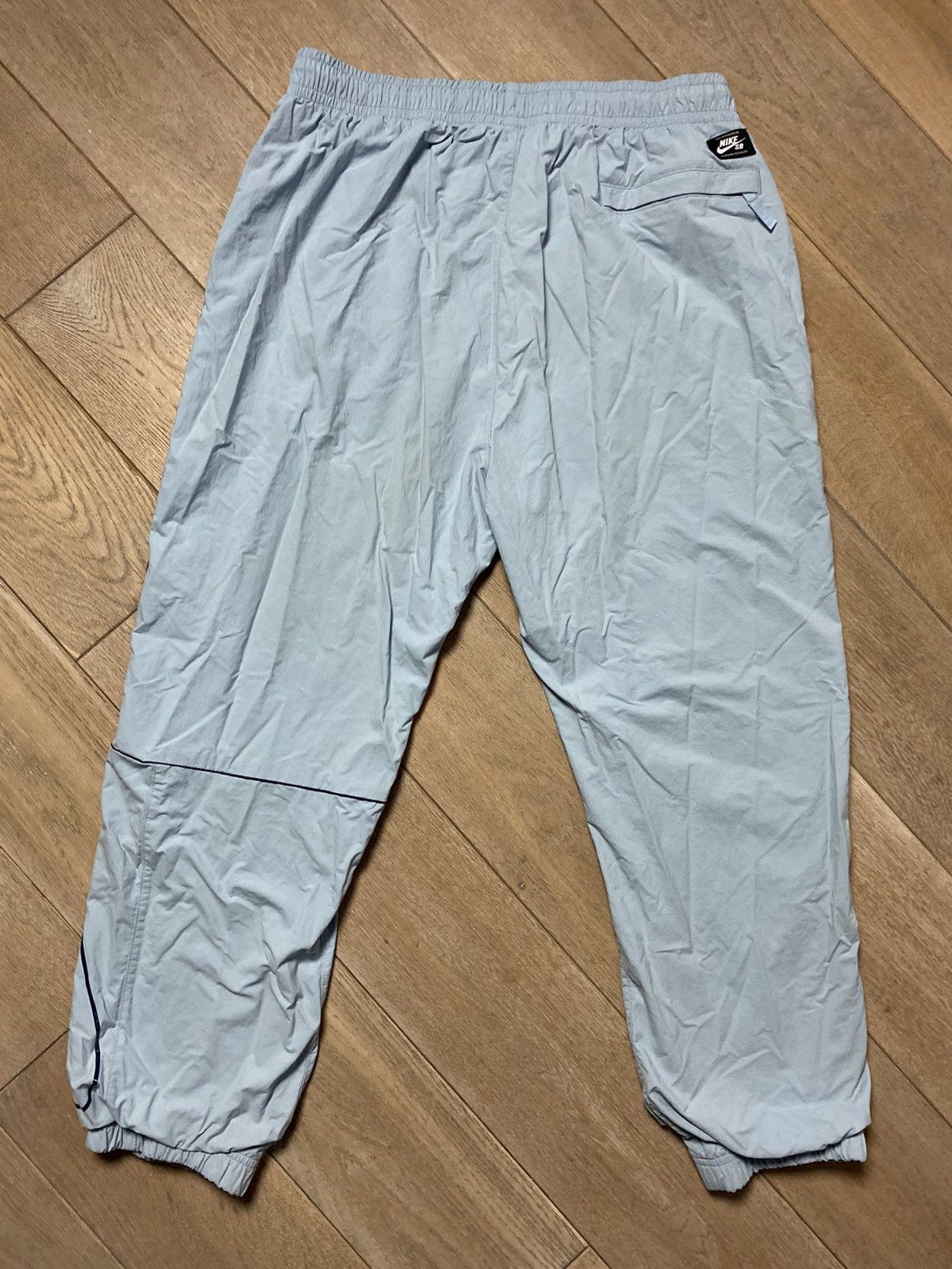Nike × Vintage Nike SB vintage baby blue track pants big swoosh Size US 30 / EU 46 - 5 Thumbnail