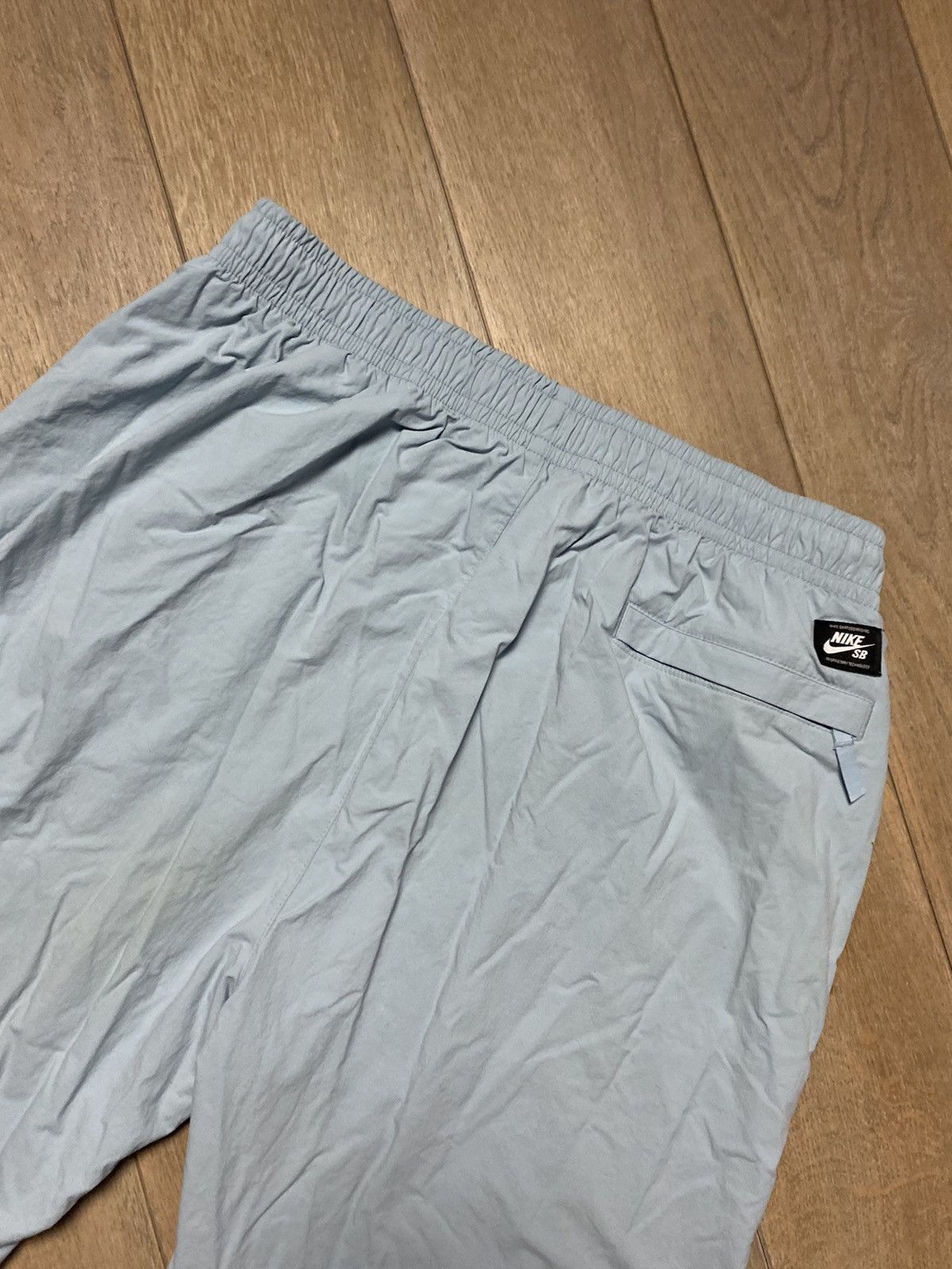 Nike × Vintage Nike SB vintage baby blue track pants big swoosh Size US 30 / EU 46 - 6 Thumbnail