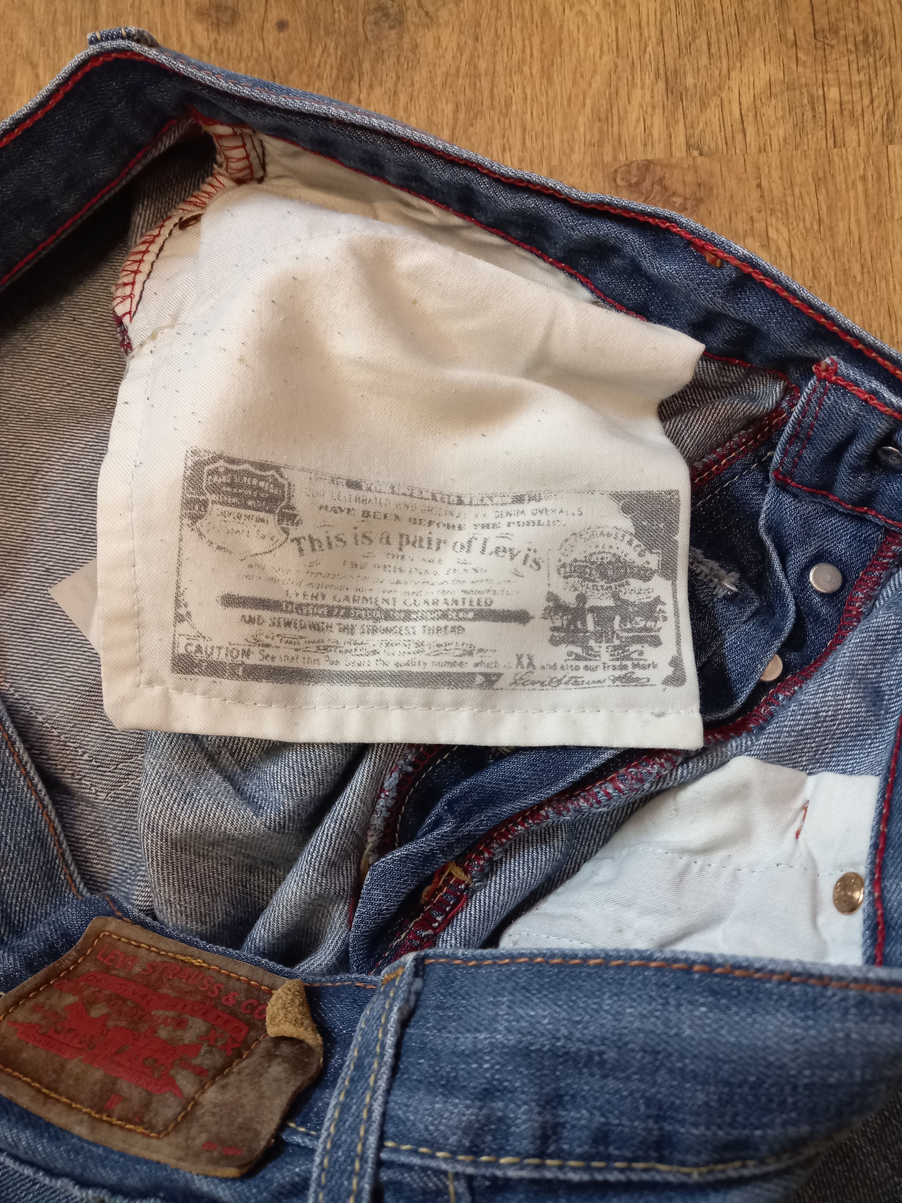 Vintage 36x32 Levi's Denim Jeans Size US 36 / EU 52 - 5 Thumbnail