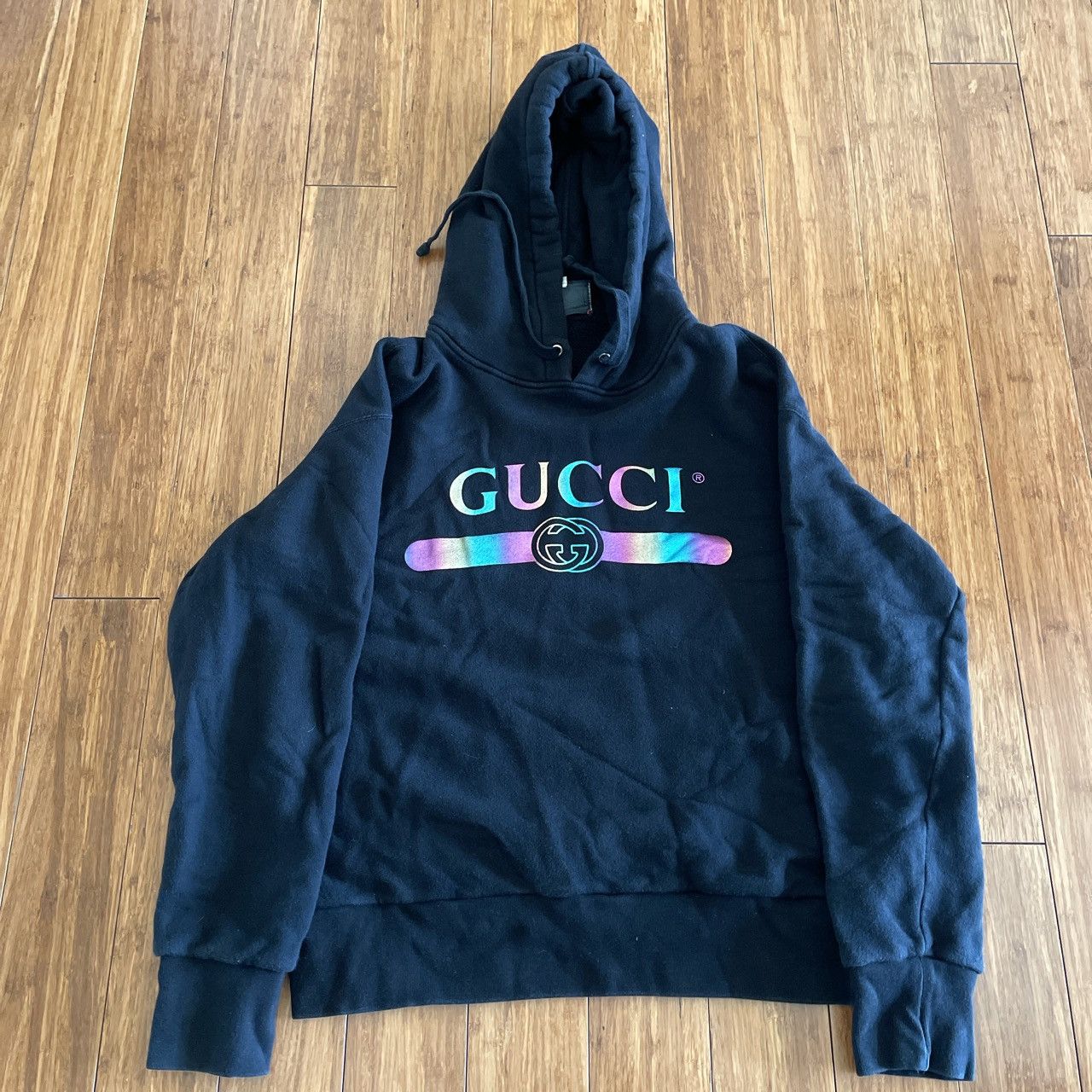 Gucci Gucci Holographic Logo hoodie Grailed