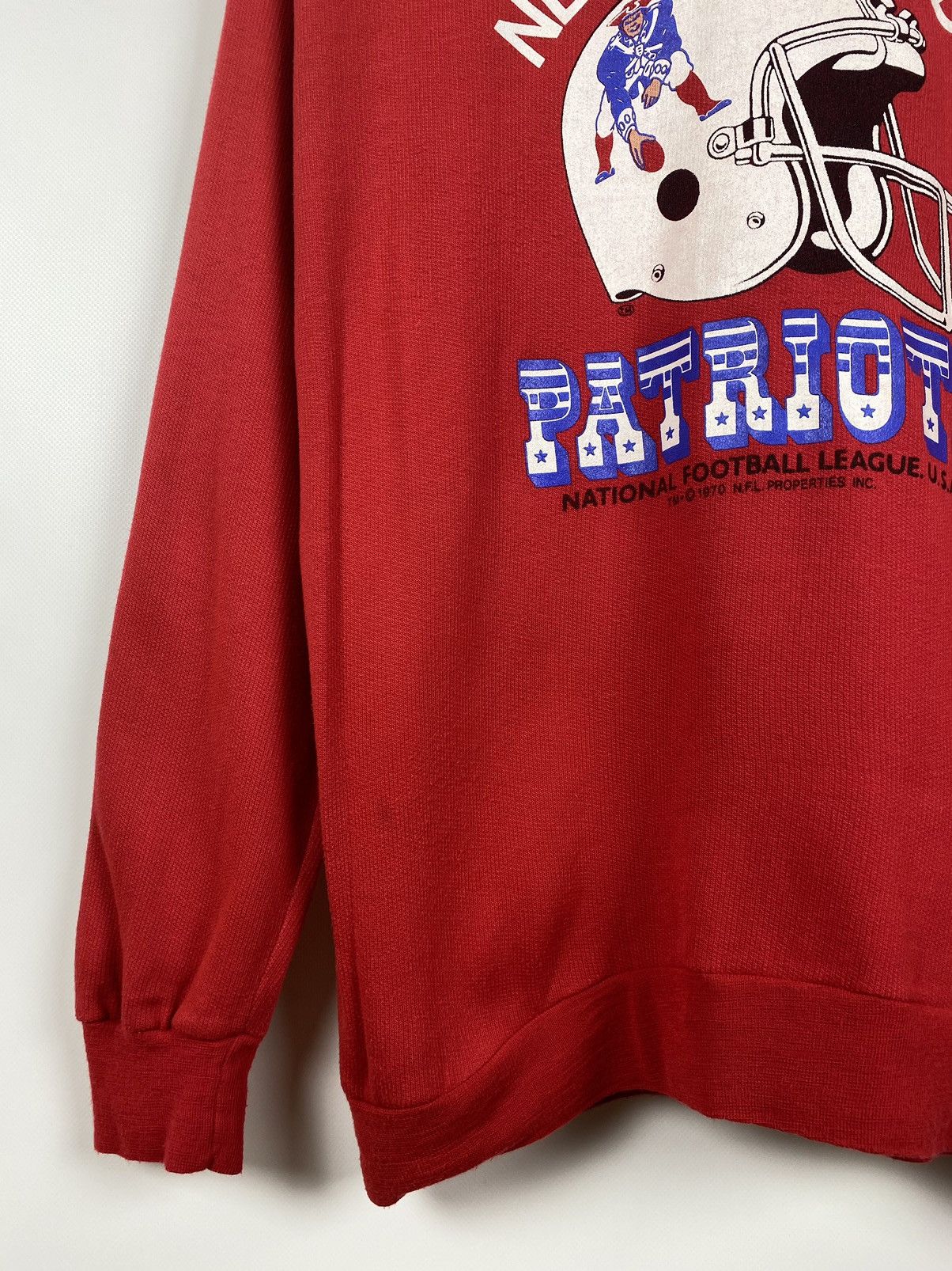 NFL 1970s Vintage New England Patriots NFL Red Sweatshirt Size US M / EU 48-50 / 2 - 6 Thumbnail