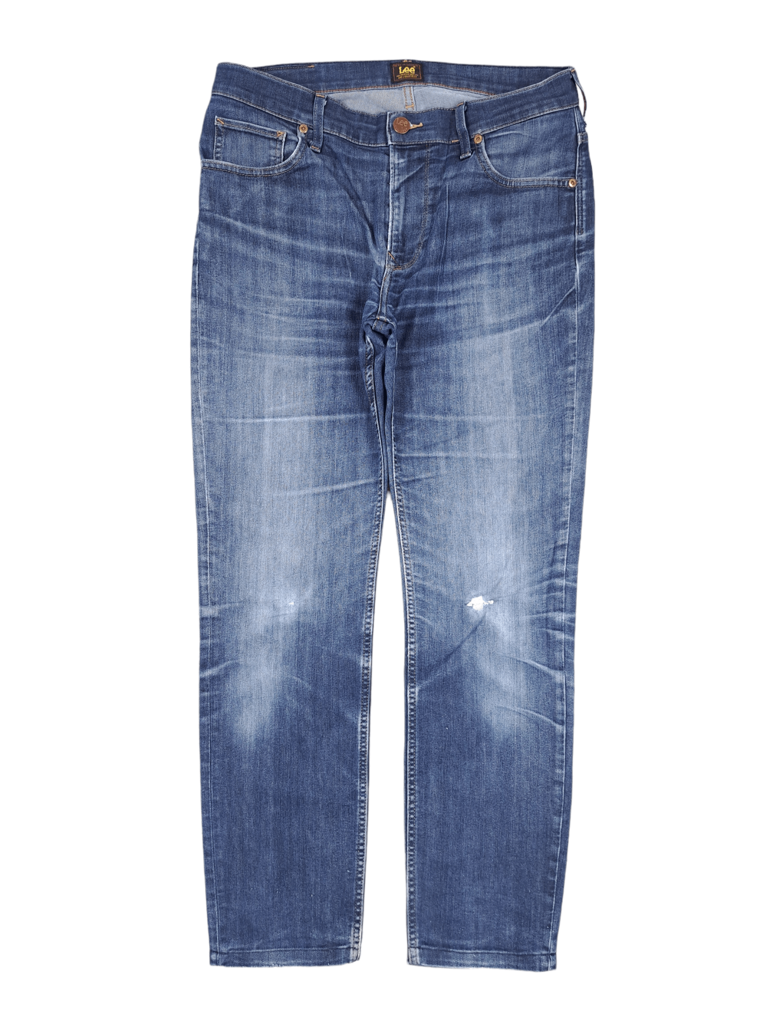 Lee × Vintage 💎 Vintage Lee 321/32 "RIder" Washed Blue Distressed Jeans Size US 31 - 1 Thumbnail
