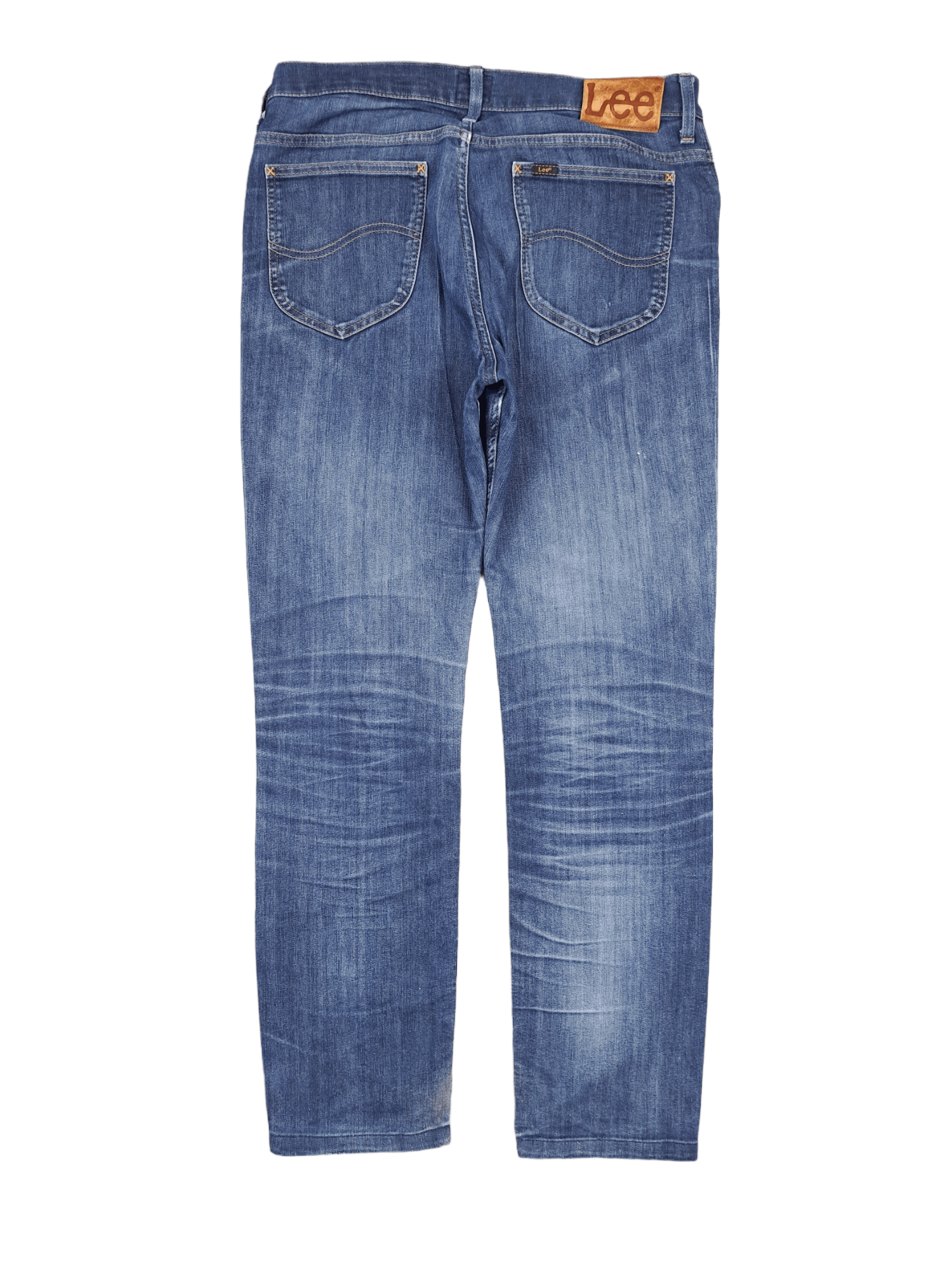 Lee × Vintage 💎 Vintage Lee 321/32 "RIder" Washed Blue Distressed Jeans Size US 31 - 2 Thumbnail