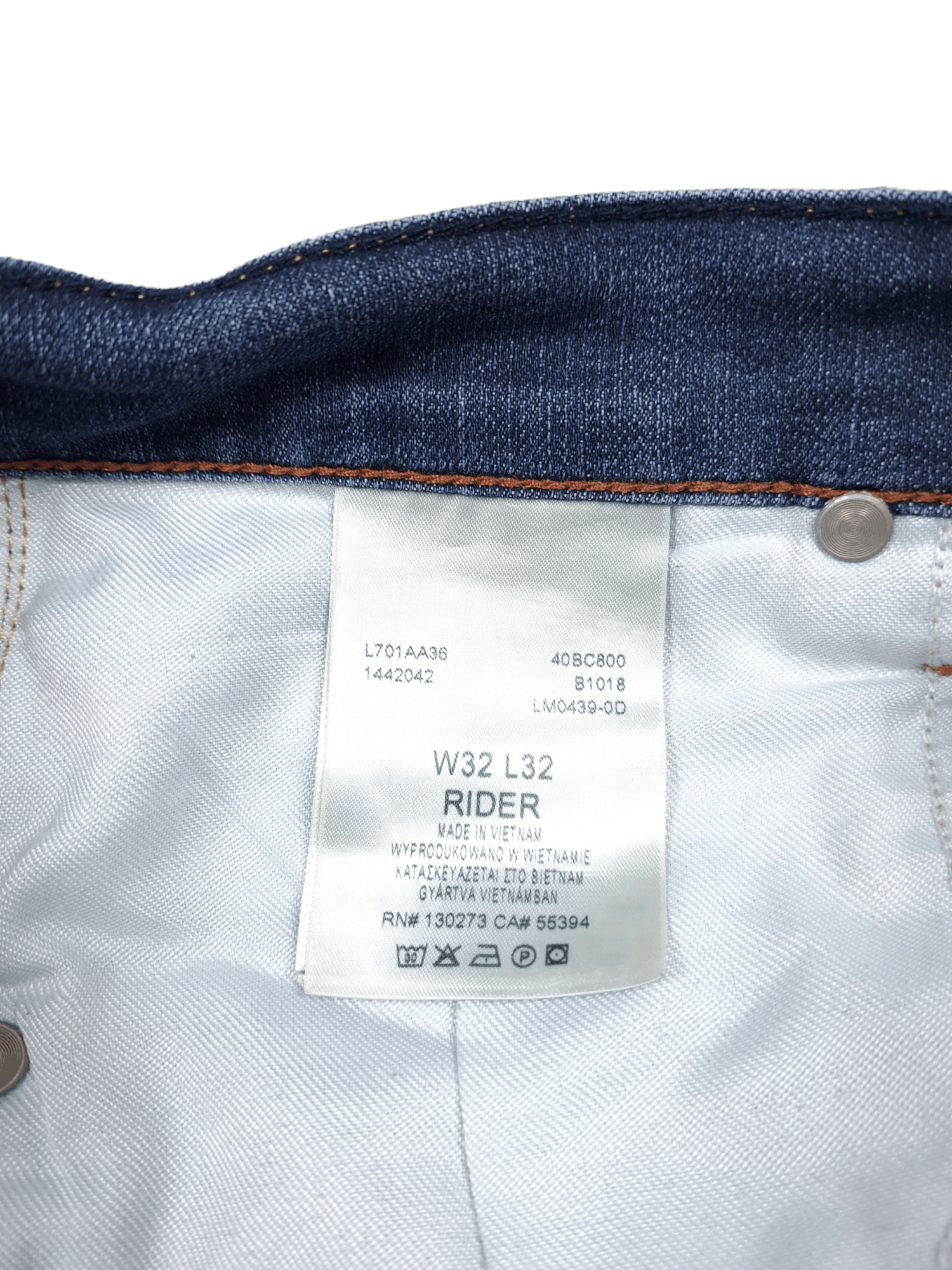 Lee × Vintage 💎 Vintage Lee 321/32 "RIder" Washed Blue Distressed Jeans Size US 31 - 4 Thumbnail