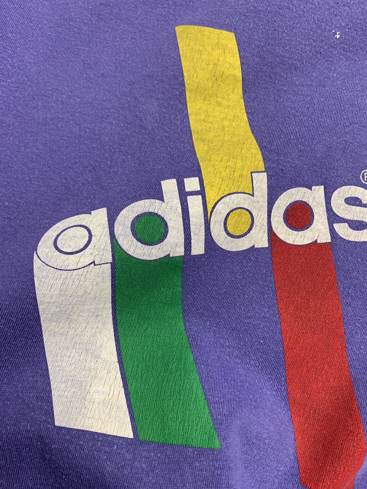 Adidas × Vintage Vintage Adidas originals tee size M rare purple Size US M / EU 48-50 / 2 - 6 Thumbnail