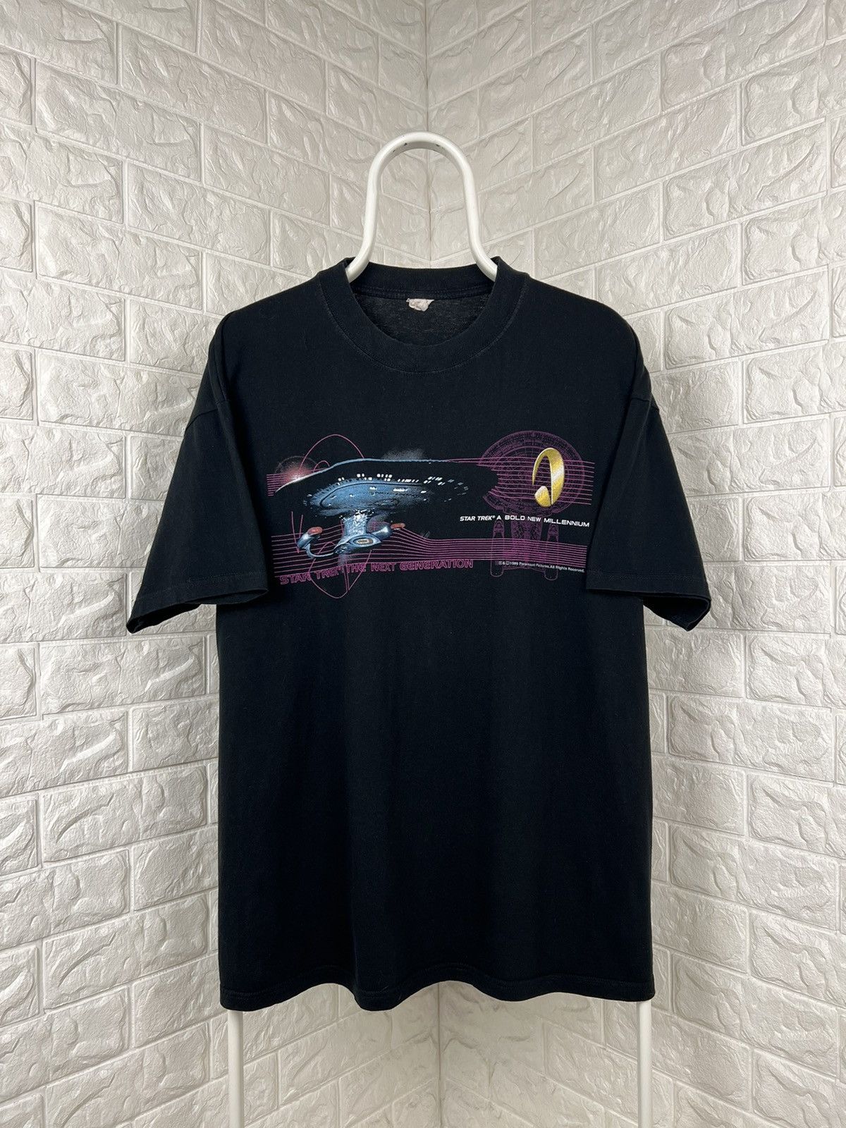 Star Wars × Vintage tage 1999 Star Trek A Bold New Millennium Movie Shirt Size US XL / EU 56 / 4 - 1 Thumbnail