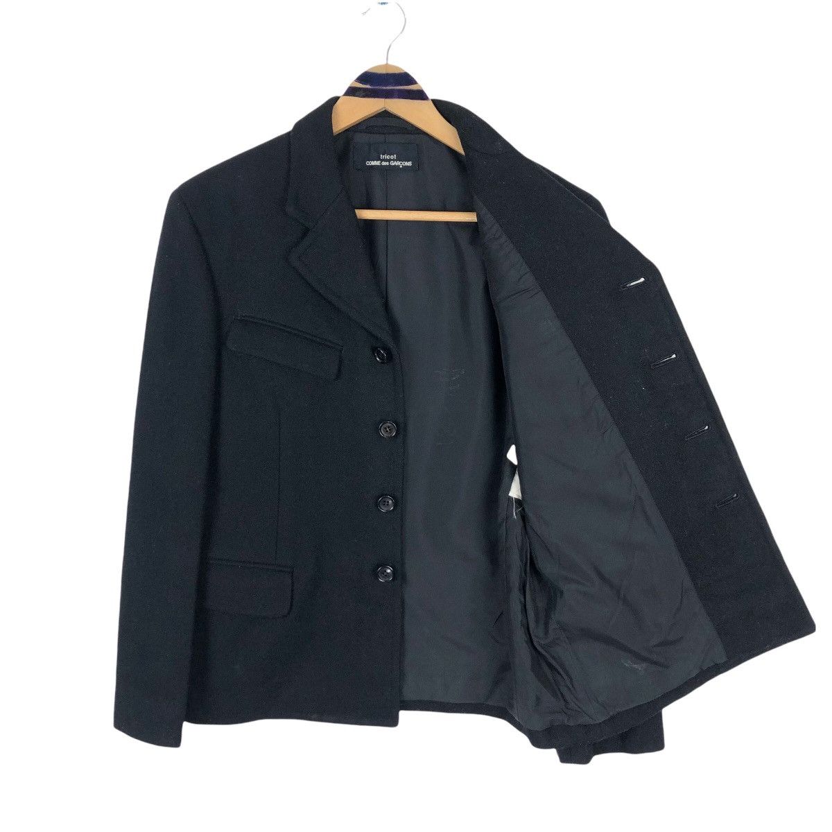 Comme des Garcons Vintage Tricot Comme Des Garcons AD1998 Wool Jacket Size S / US 4 / IT 40 - 9 Thumbnail