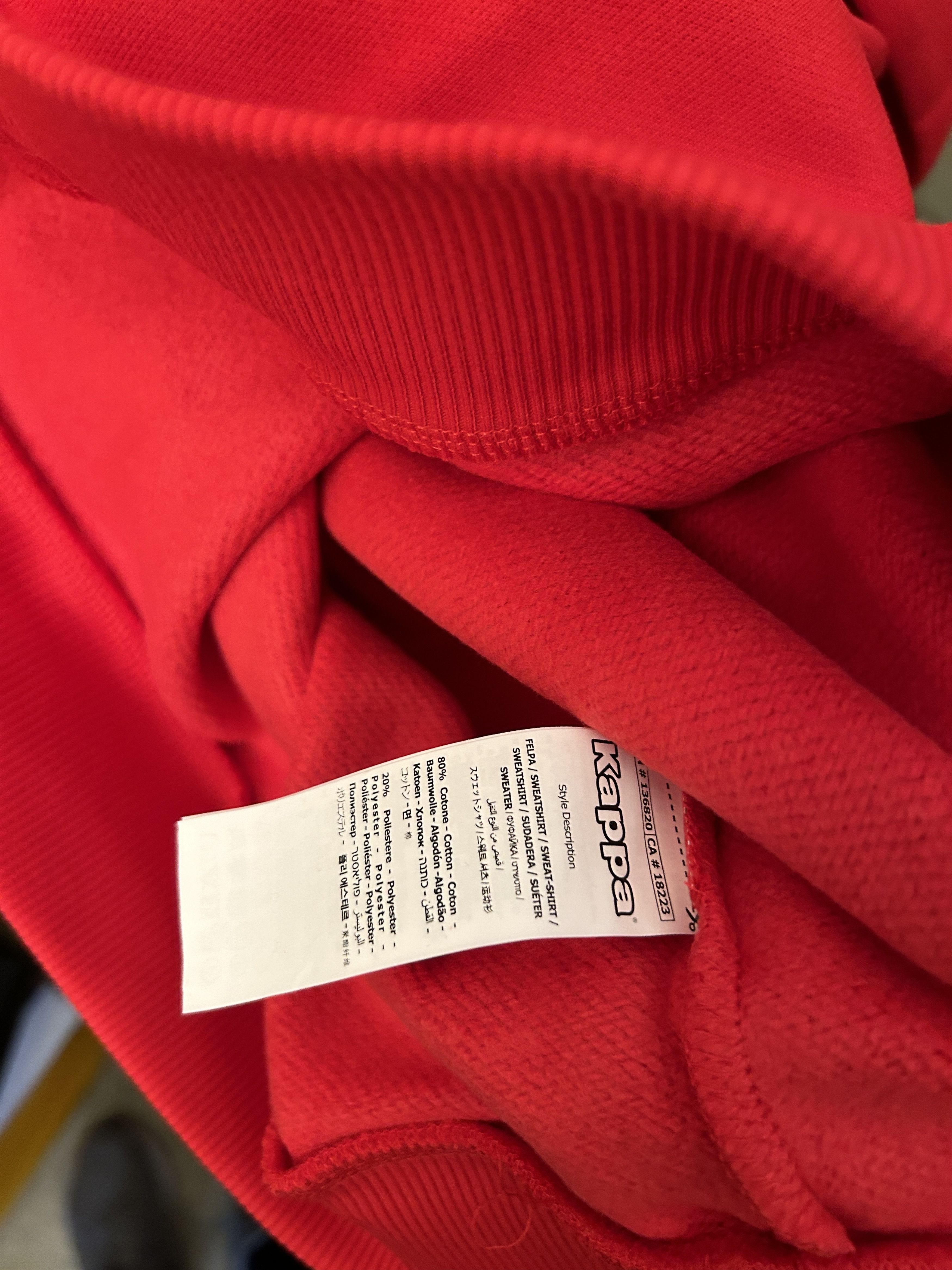 Gosha Rubchinskiy × Kappa GOSHA RUBCHINSKIY kappa sweatshirt red logo crewneck size XL Size US XL / EU 56 / 4 - 6 Thumbnail