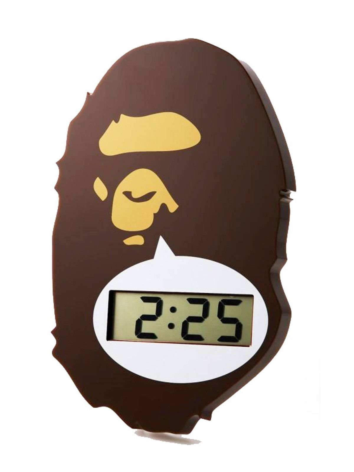 Pre-owned Bape Digital Clock In Brown