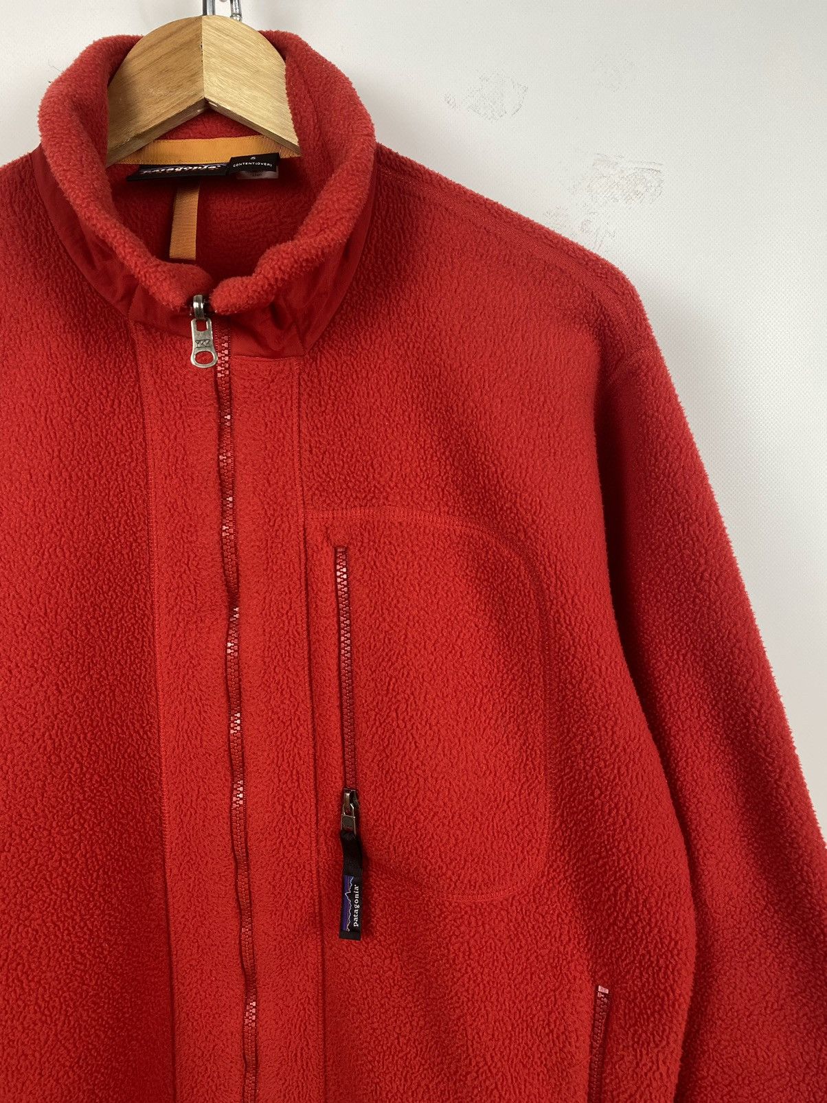 Patagonia Vintage Patagonia Synchilla Zip Red Fleece Jacket Pullover Size US S / EU 44-46 / 1 - 1 Thumbnail