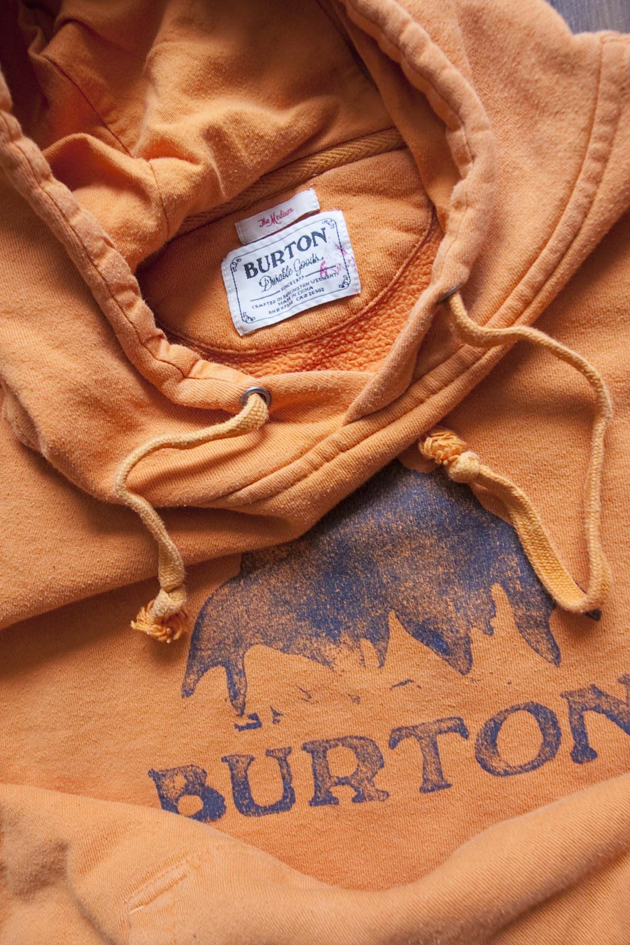 Burton Burton Hoodie Orange Logo Spell Out Size M Size US M / EU 48-50 / 2 - 4 Thumbnail