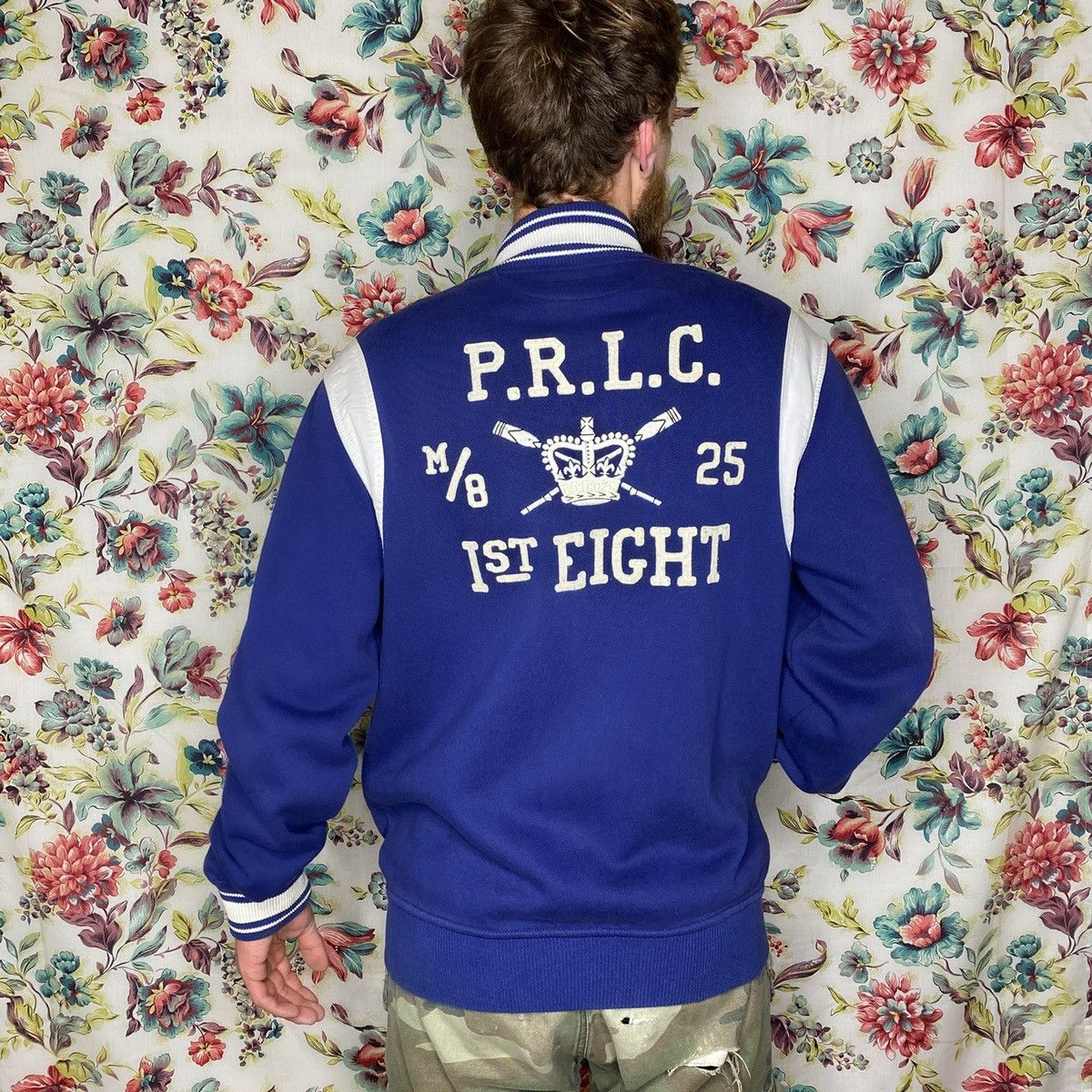 90’s Polo 1st eight cotton bomber jacket