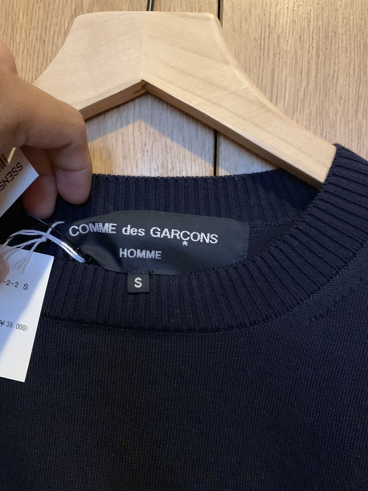 Comme des Garcons Homme Plus Comme Des Garçons Homme Navy Logo Sweatshirt Sweater Size US S / EU 44-46 / 1 - 4 Thumbnail