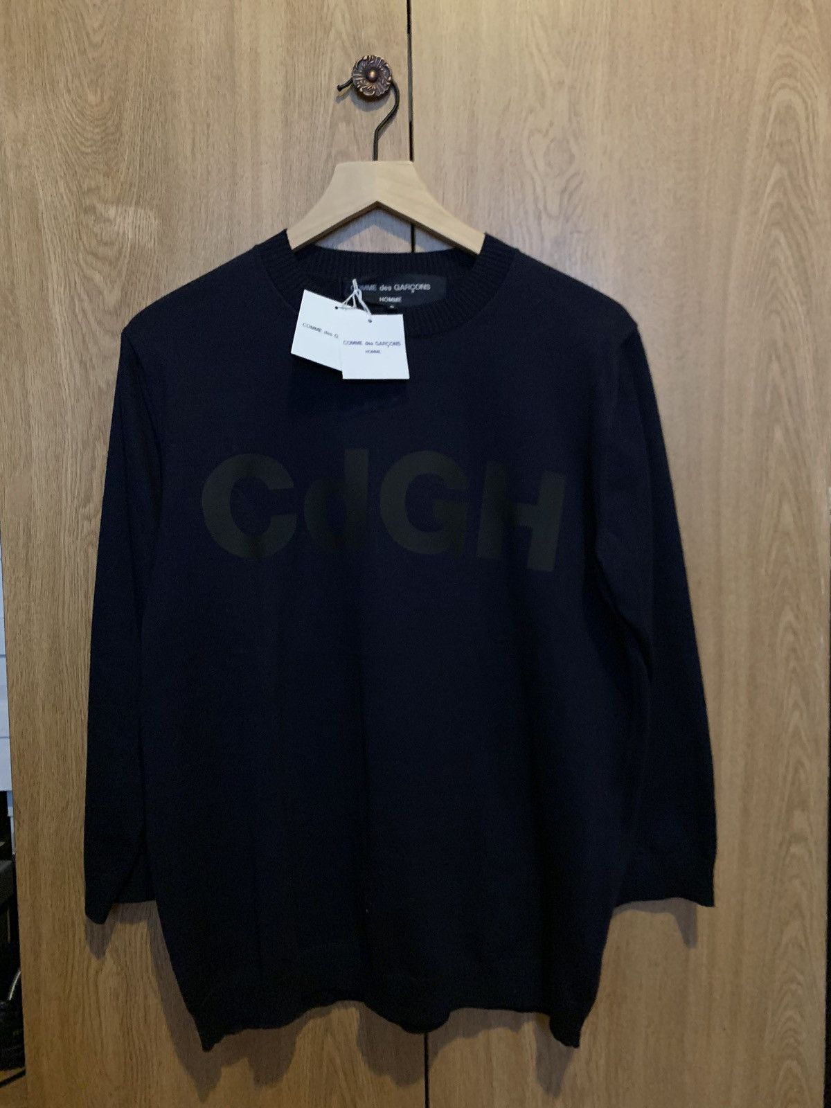 Comme des Garcons Homme Plus Comme Des Garçons Homme Navy Logo Sweatshirt Sweater Size US S / EU 44-46 / 1 - 2 Thumbnail