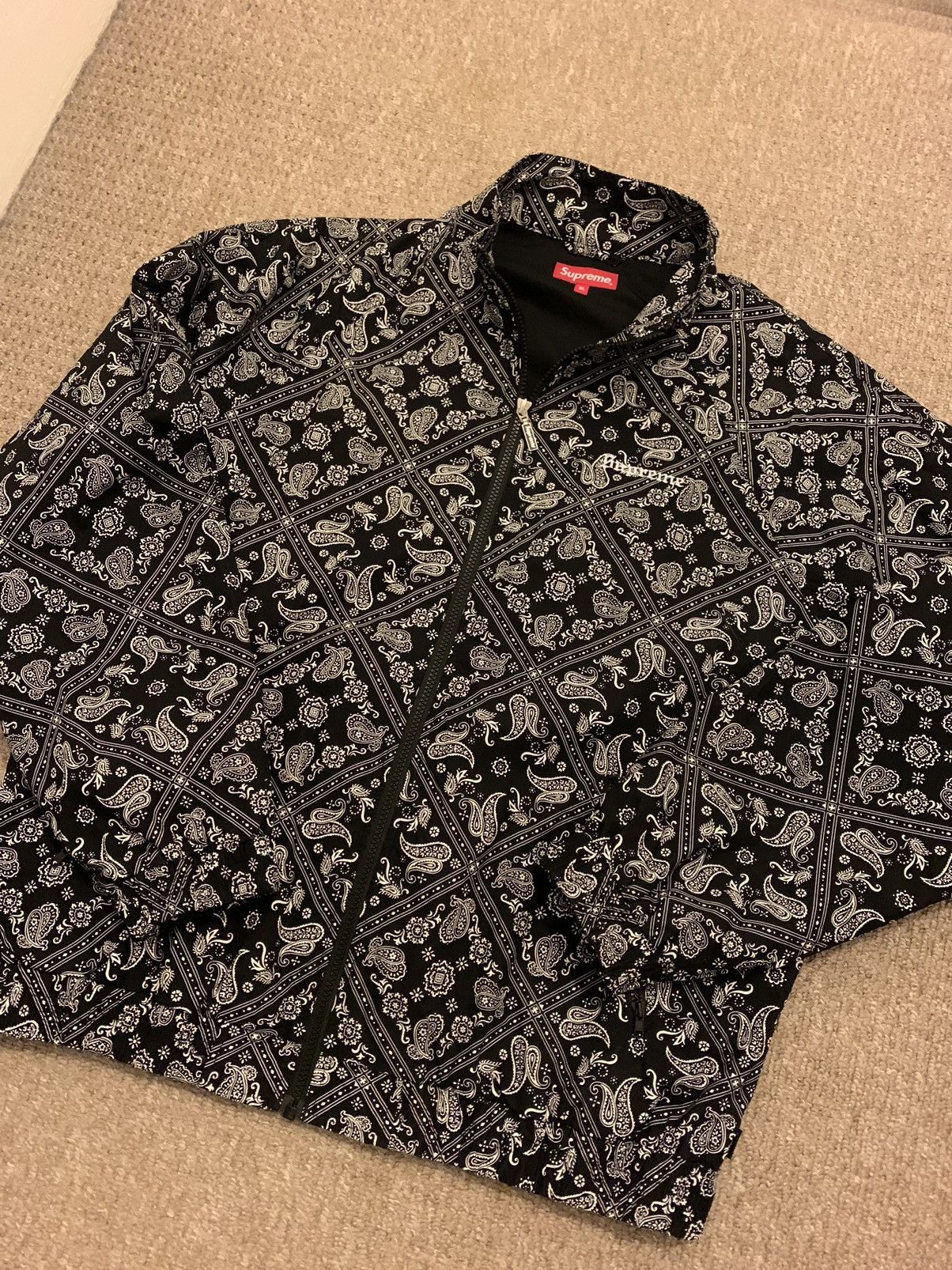 Supreme Bandana Track Jacket | Grailed