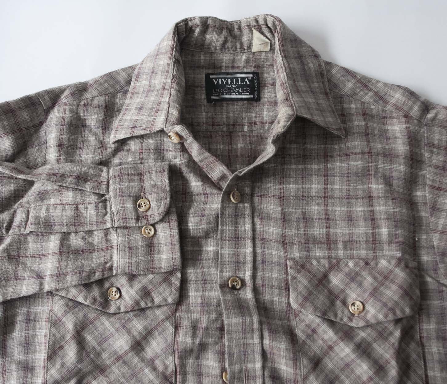 Vintage × Viyella Viyella Shirt Flannel Plaid Wool /Cotton Vintage Size M Size US M / EU 48-50 / 2 - 2 Thumbnail
