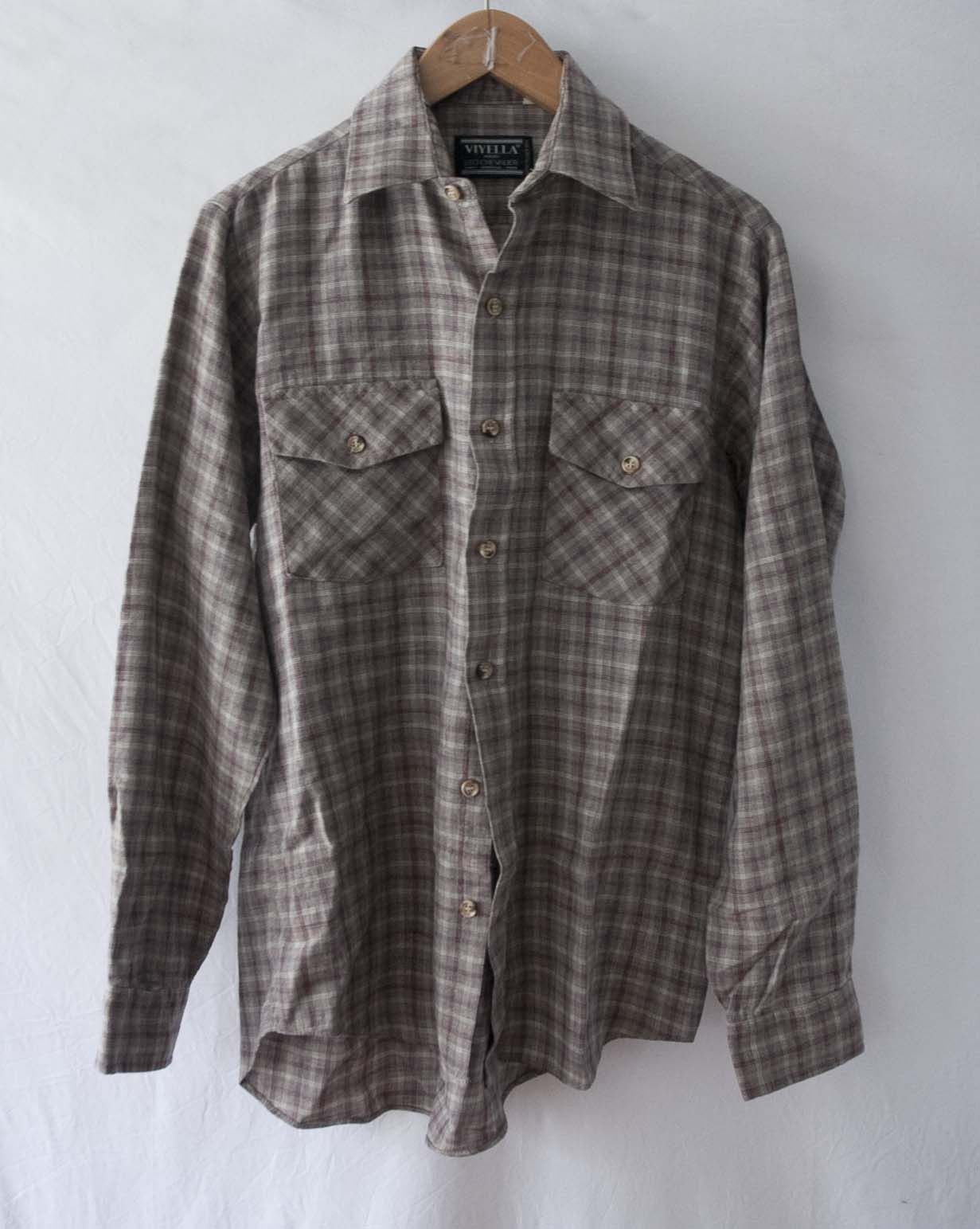 Vintage × Viyella Viyella Shirt Flannel Plaid Wool /Cotton Vintage Size M Size US M / EU 48-50 / 2 - 1 Thumbnail