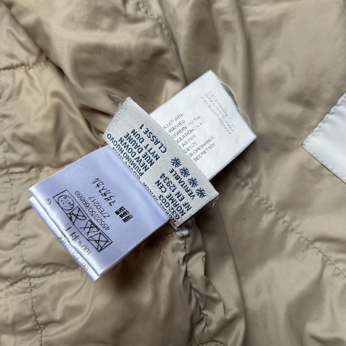 Moncler Moncler Puffer Light Jacket Beige M Logo Y2K Size M / US 6-8 / IT 42-44 - 8 Thumbnail
