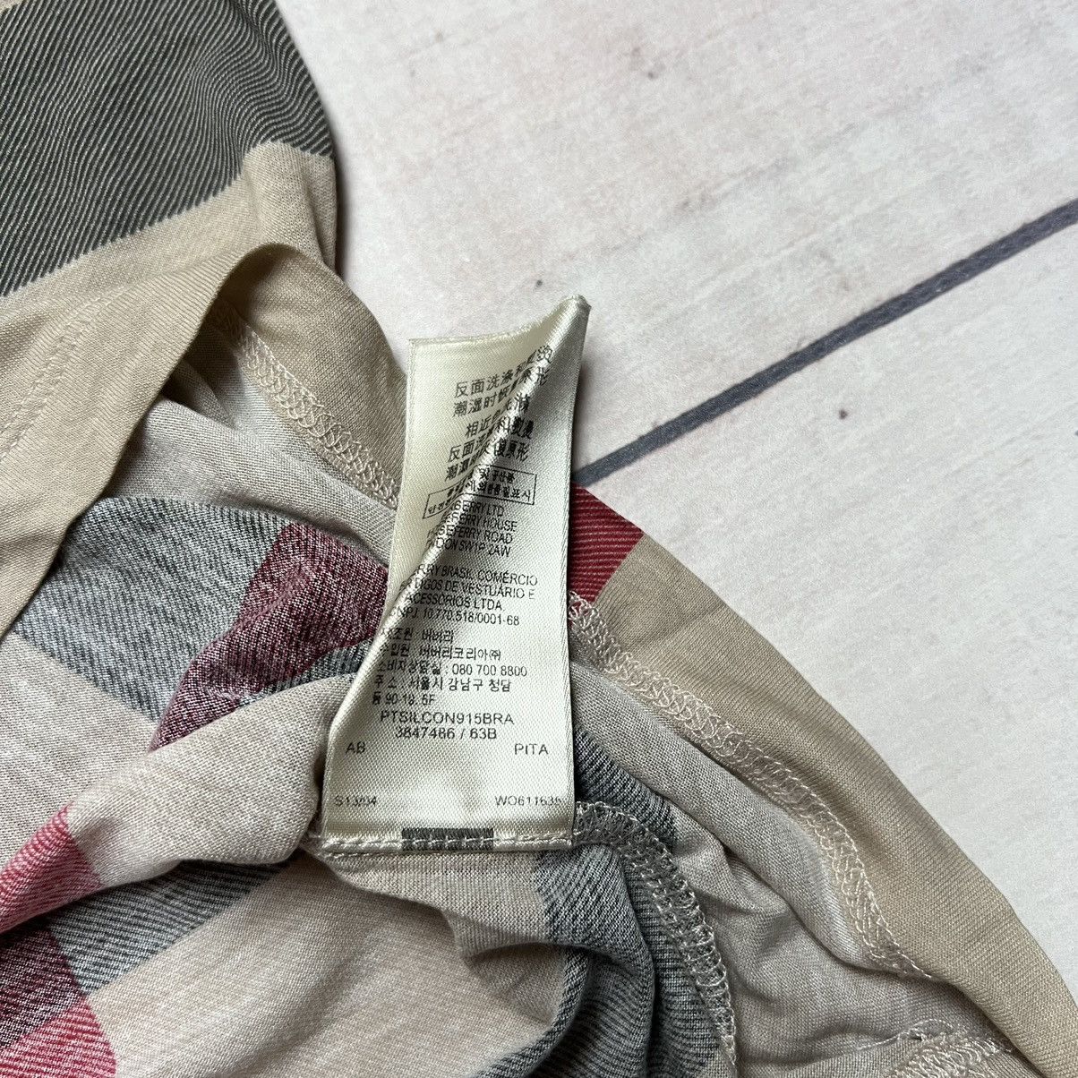 Burberry × Designer Burberry Check Checkered Tee Tshirt Size XS / US 0-2 / IT 36-38 - 6 Thumbnail