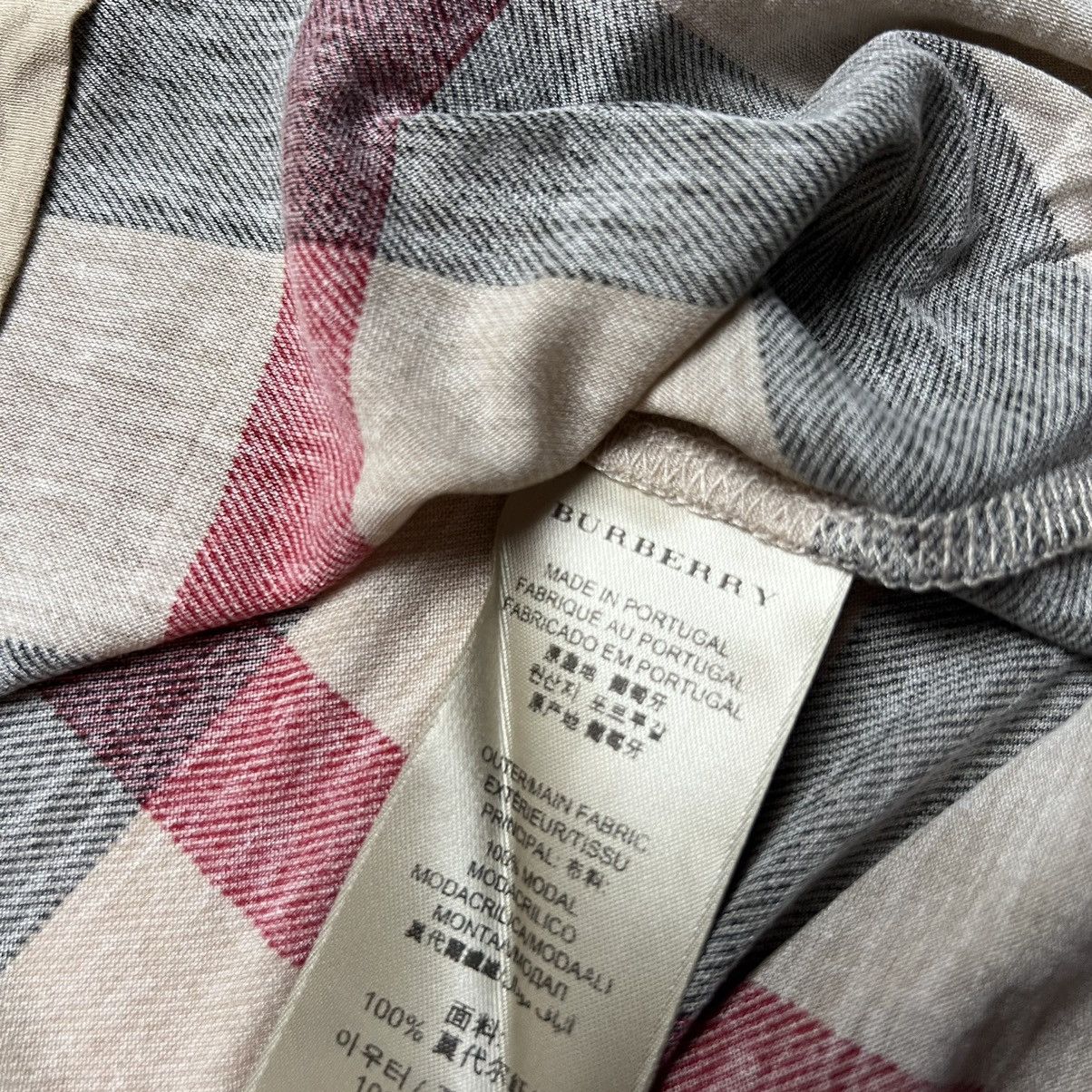 Burberry × Designer Burberry Check Checkered Tee Tshirt Size XS / US 0-2 / IT 36-38 - 5 Thumbnail