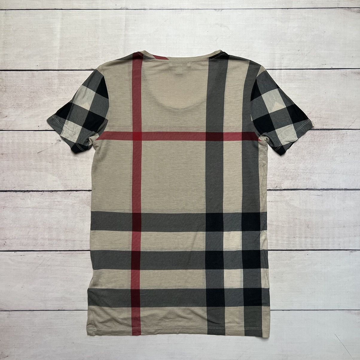 Burberry × Designer Burberry Check Checkered Tee Tshirt Size XS / US 0-2 / IT 36-38 - 7 Thumbnail
