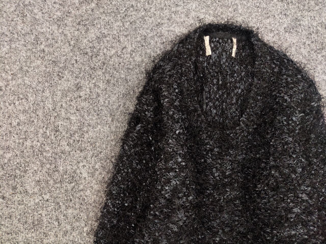 Japanese Brand Vintage 90's Japanese Black Mohair Style Fuzzy Sweater Size US S / EU 44-46 / 1 - 9 Thumbnail