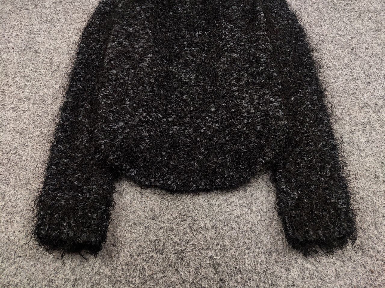 Japanese Brand Vintage 90's Japanese Black Mohair Style Fuzzy Sweater Size US S / EU 44-46 / 1 - 7 Thumbnail