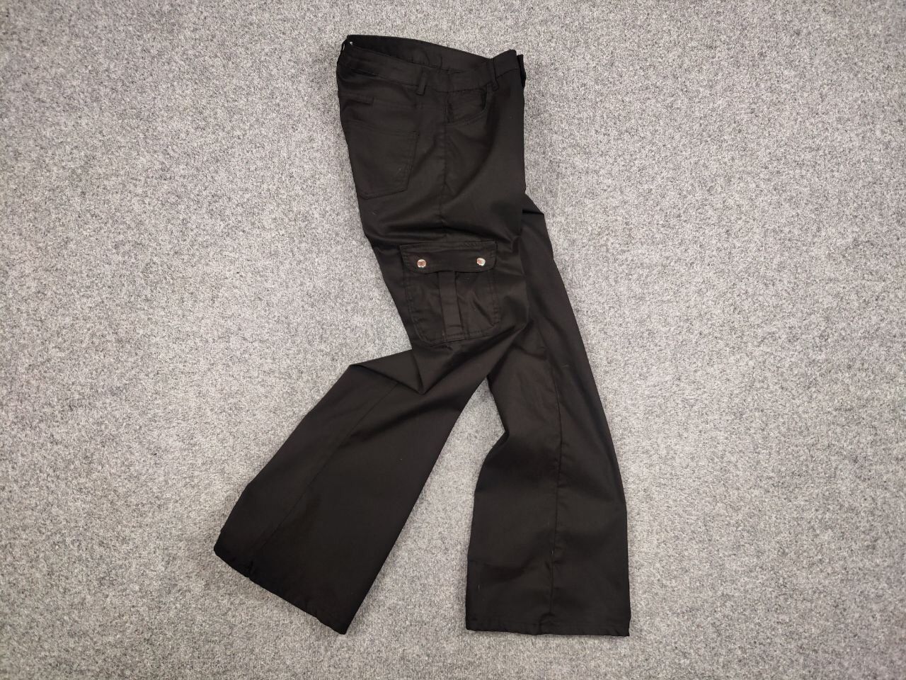 Japanese Brand Vintage 90's Japanese Trendy Flared Cargo Trousers Pants Size 30" / US 8 / IT 44 - 16 Thumbnail