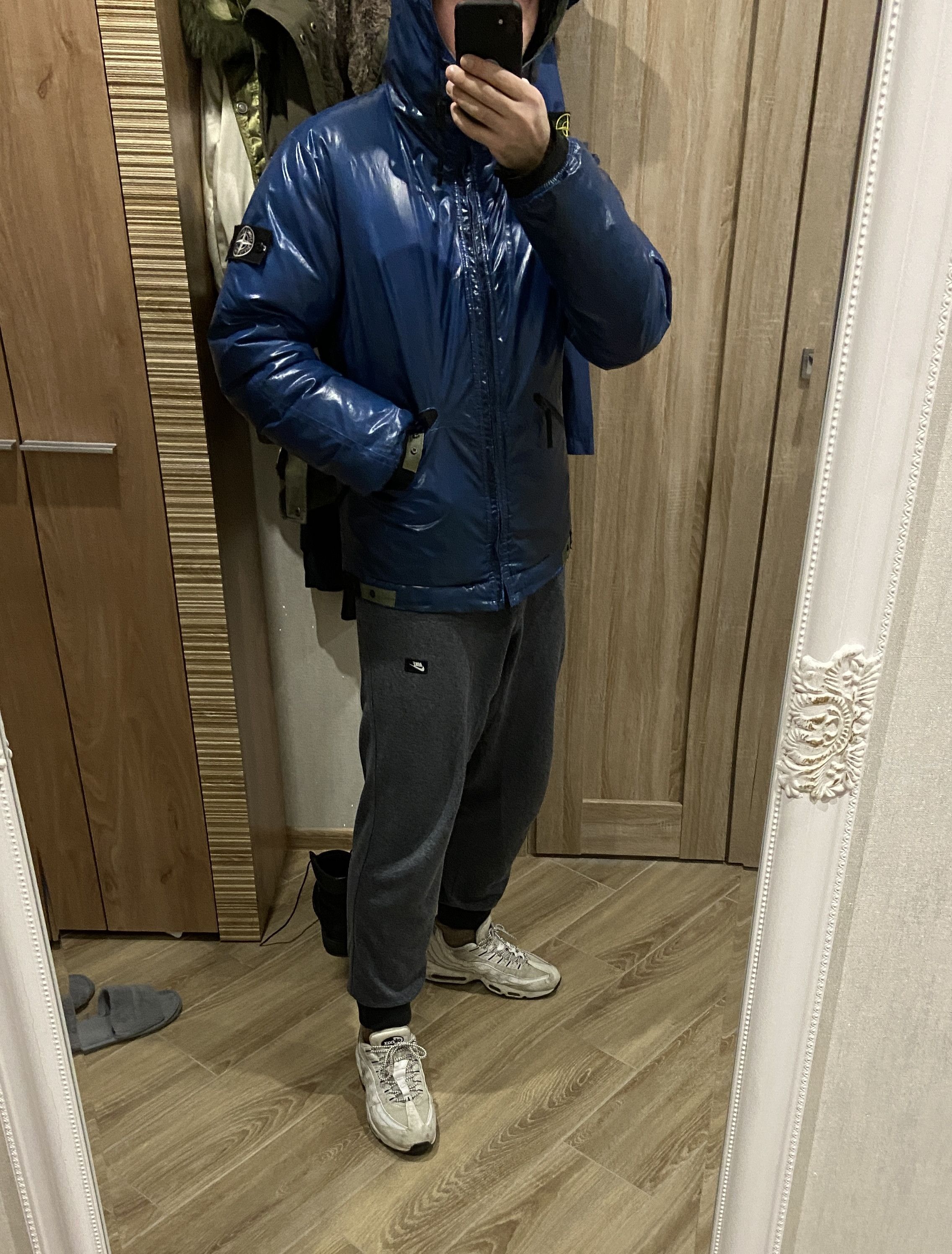 2010 ARCHIVE STONE ISLAND NAVY GOOSE DOWN ICE JACKET