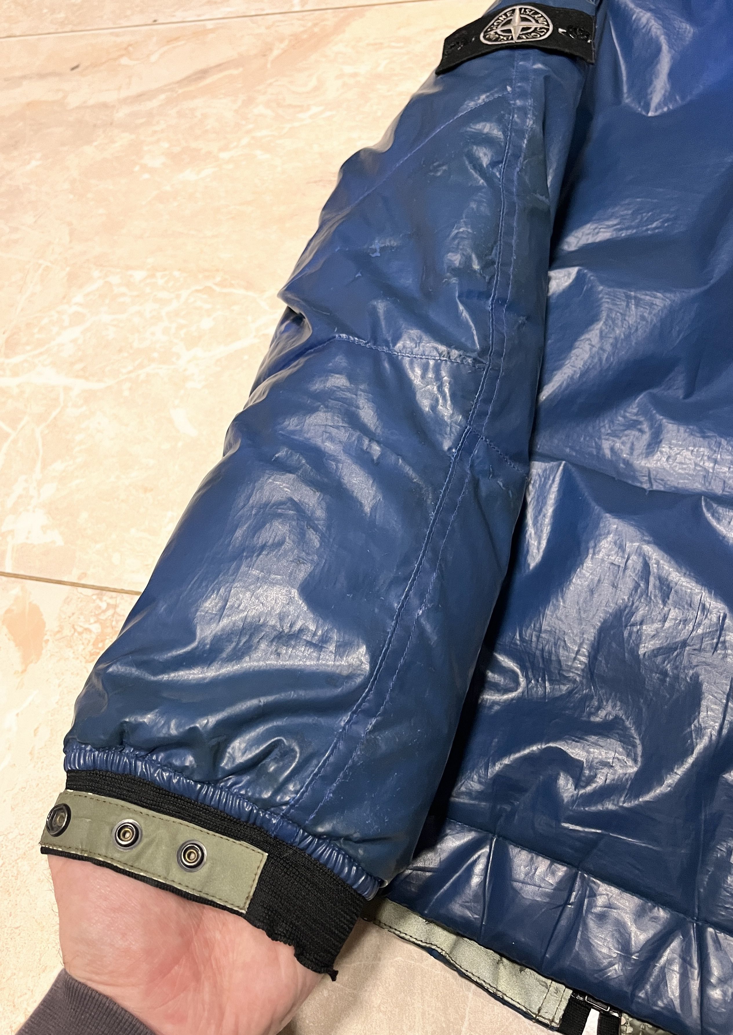 Stone Island × Vintage 2010 ARCHIVE STONE ISLAND NAVY GOOSE DOWN ICE JACKET Size US L / EU 52-54 / 3 - 10 Thumbnail